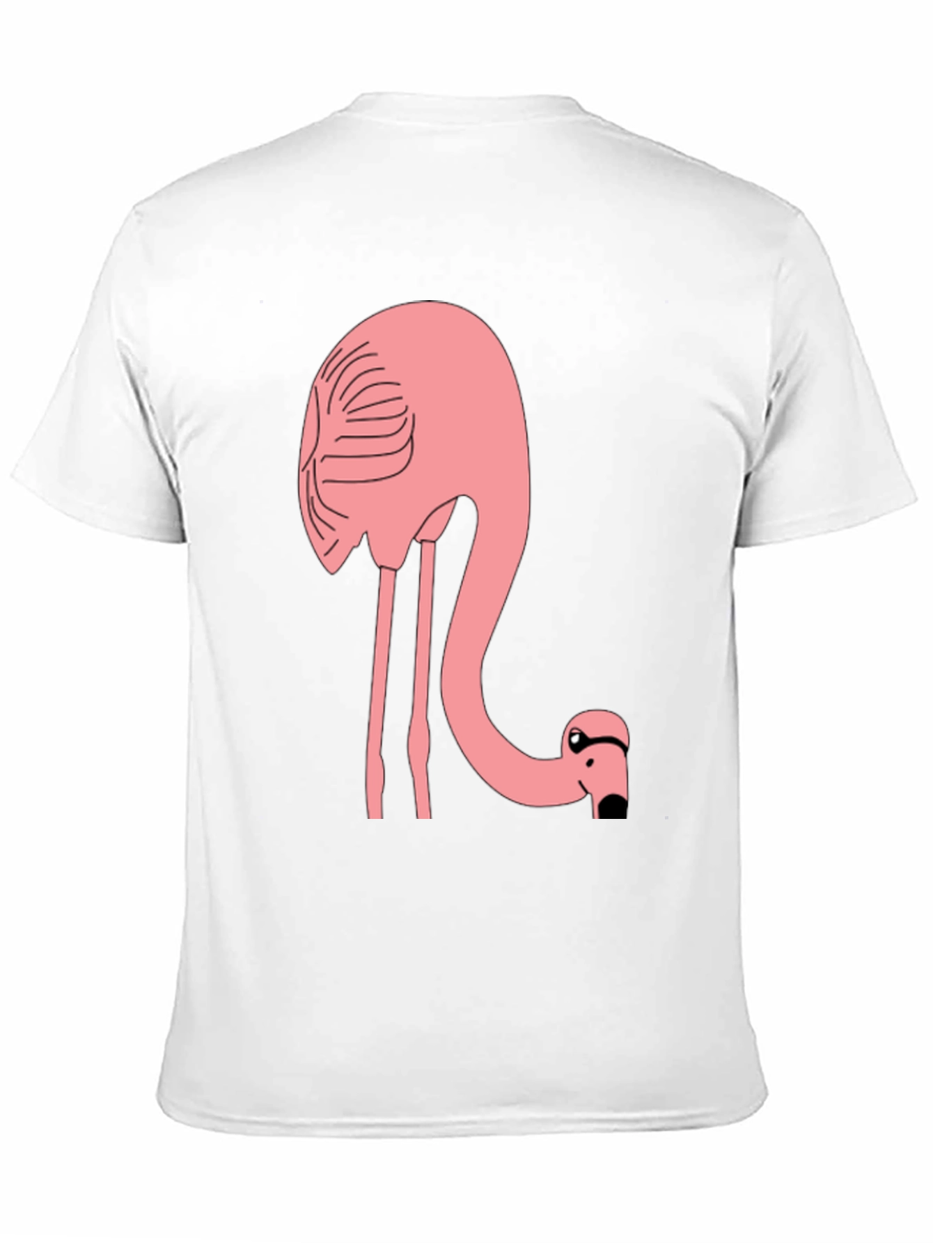 Flamingo T-Shirt - Black Cotton Tee
