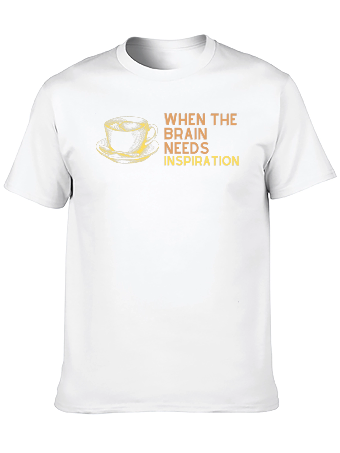 Brain Needs Inspiration Coffee T-Shirt