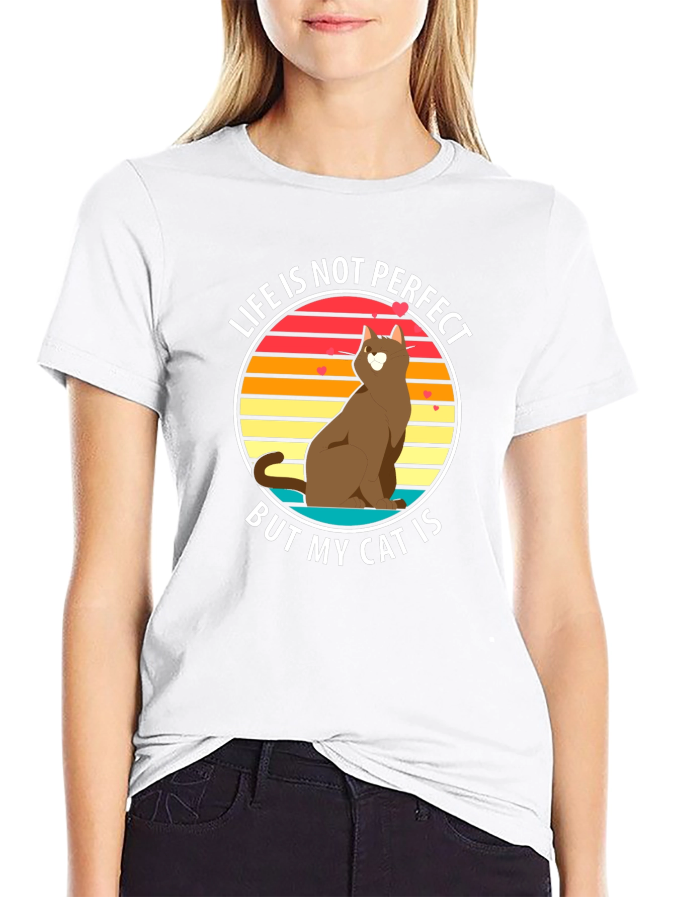 Life is Not Perfect But My Cat Is T-Shirt