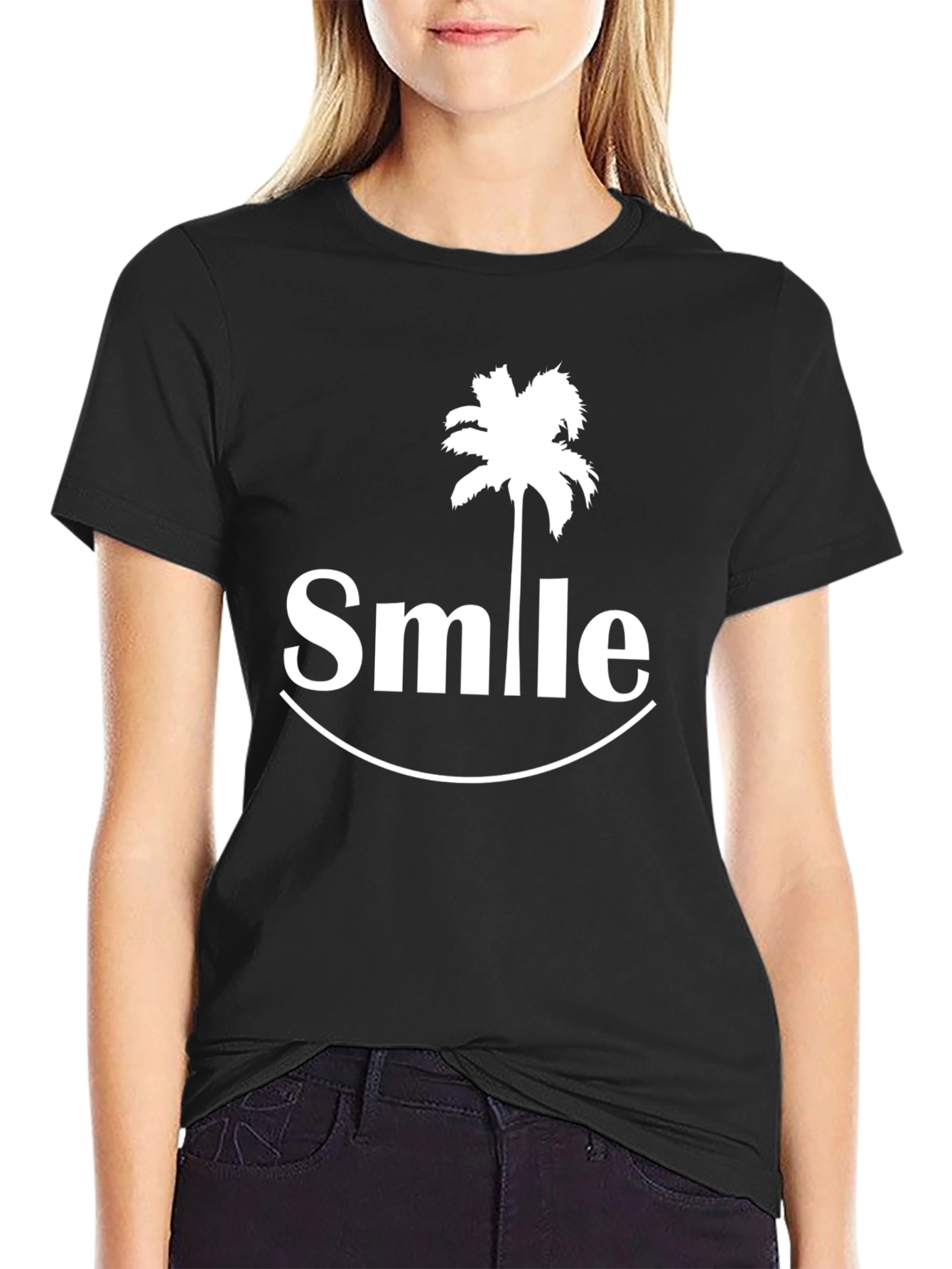 Black Smile Graphic T-Shirt