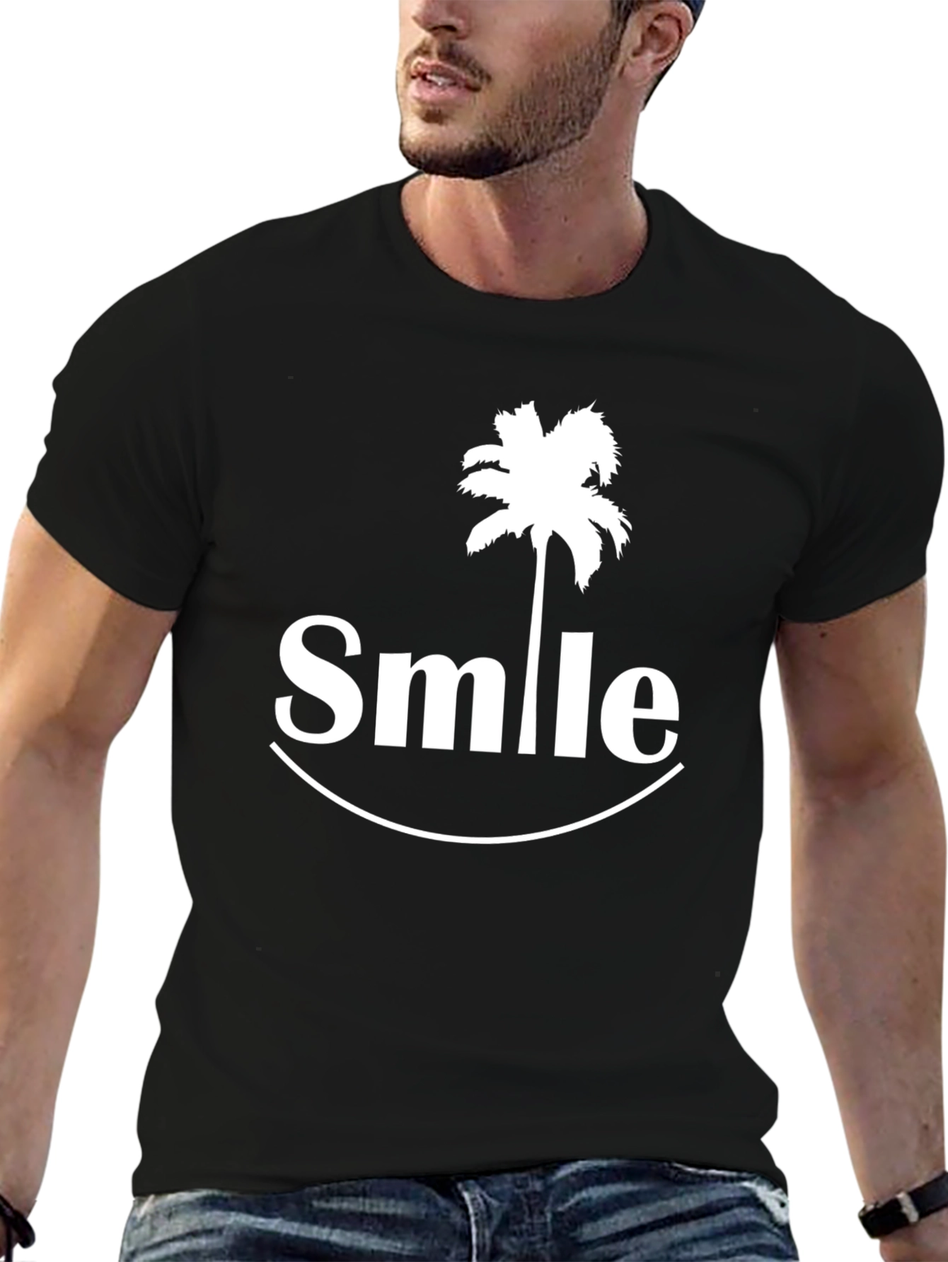 Black Smile Graphic T-Shirt