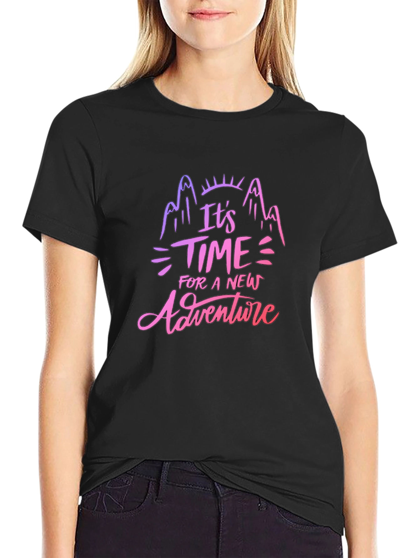 Adventure Time Black Graphic Tee