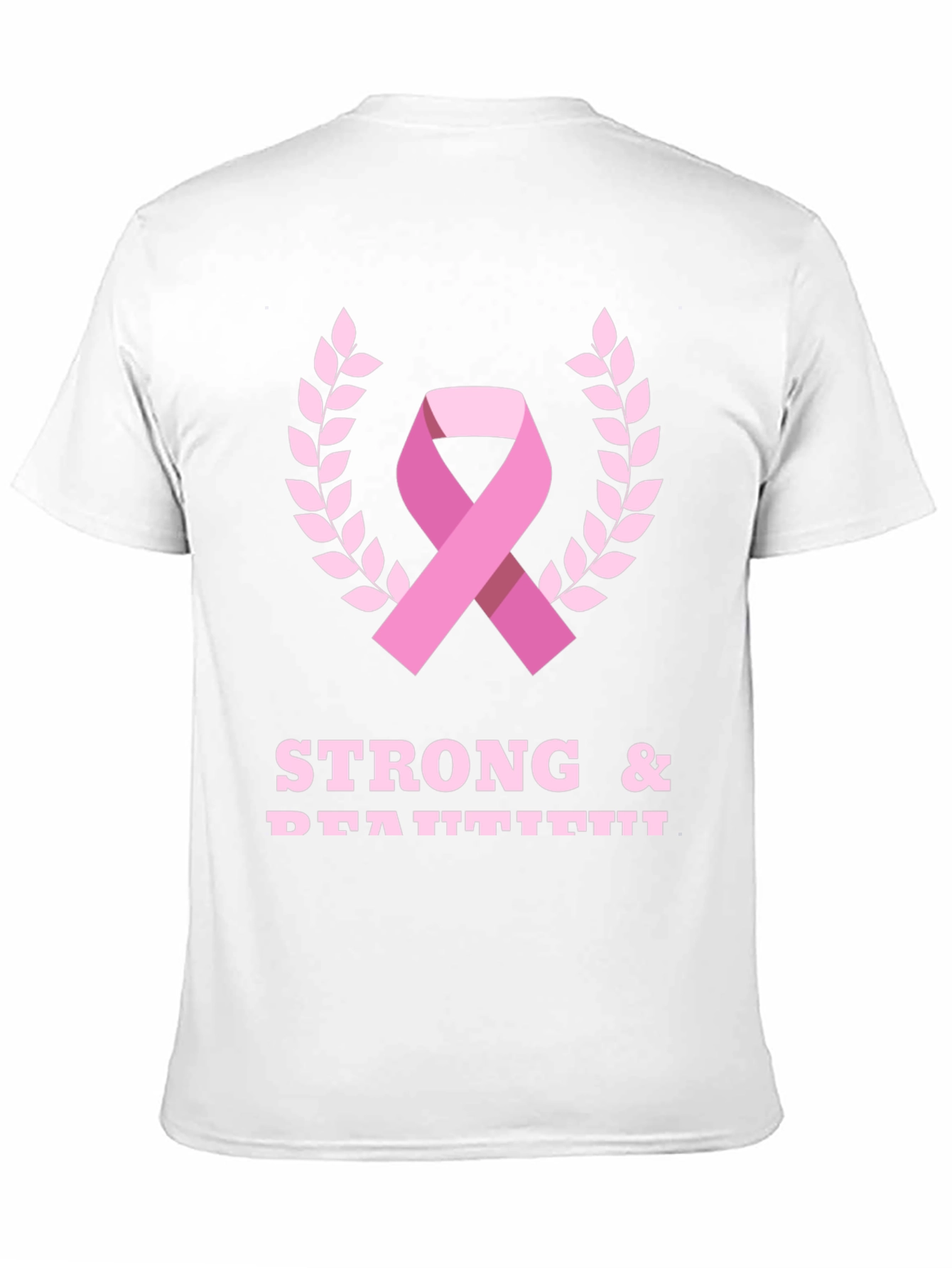 Strong & Beautiful Breast Cancer Awareness Ribbon T-Shirt