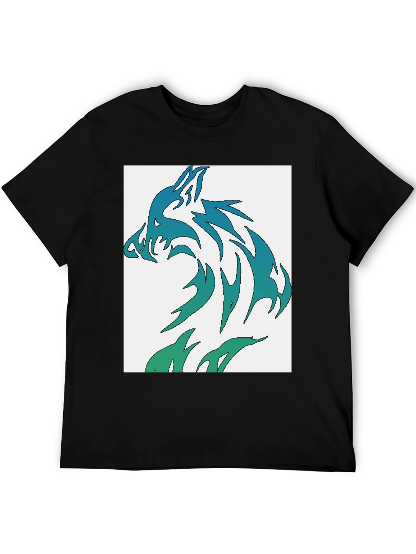 Wolf Graphic Tee - Cool Tribal Design