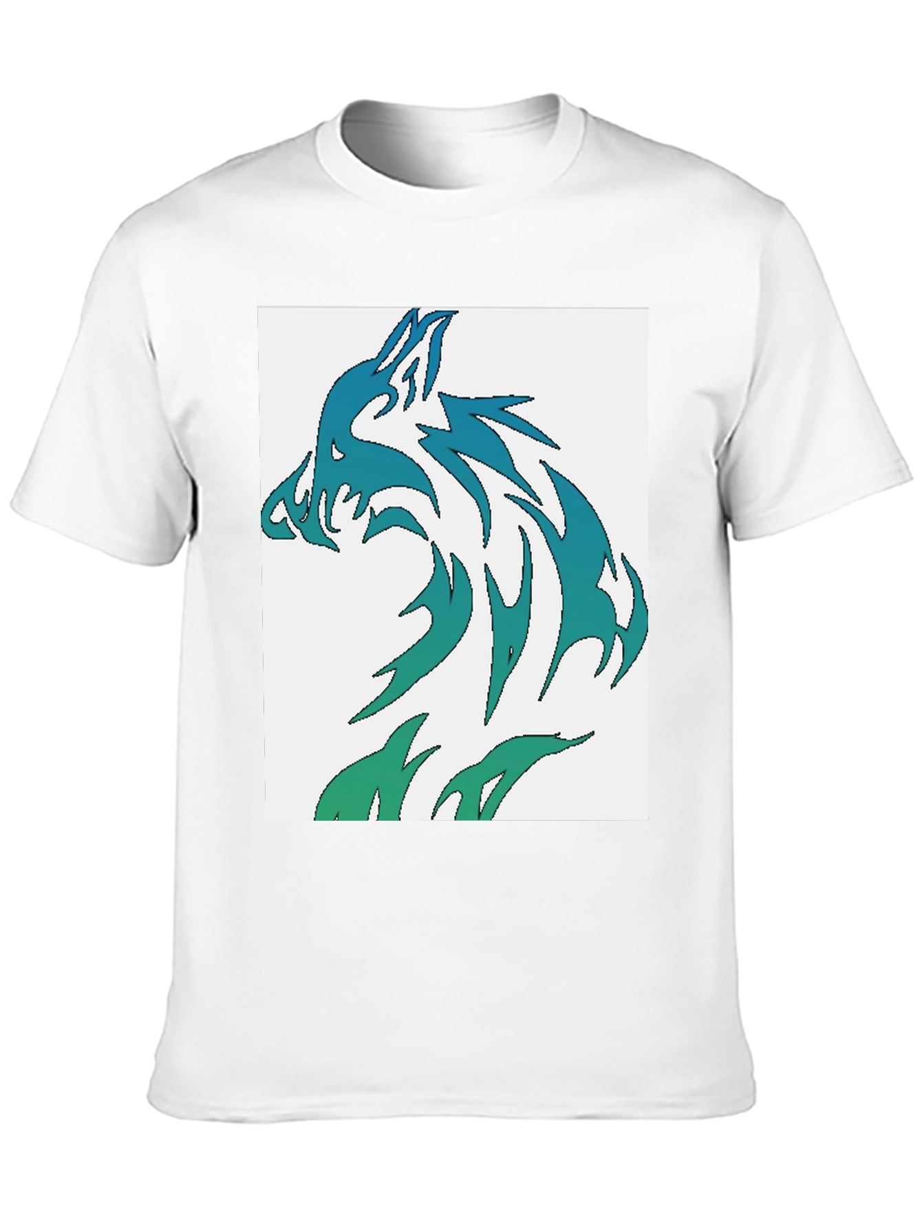 Wolf Graphic Tee - Cool Tribal Design