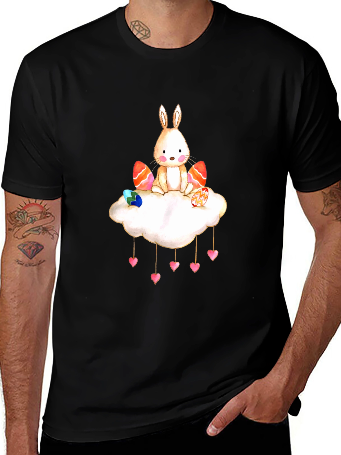 Cute Bunny on Cloud T-Shirt