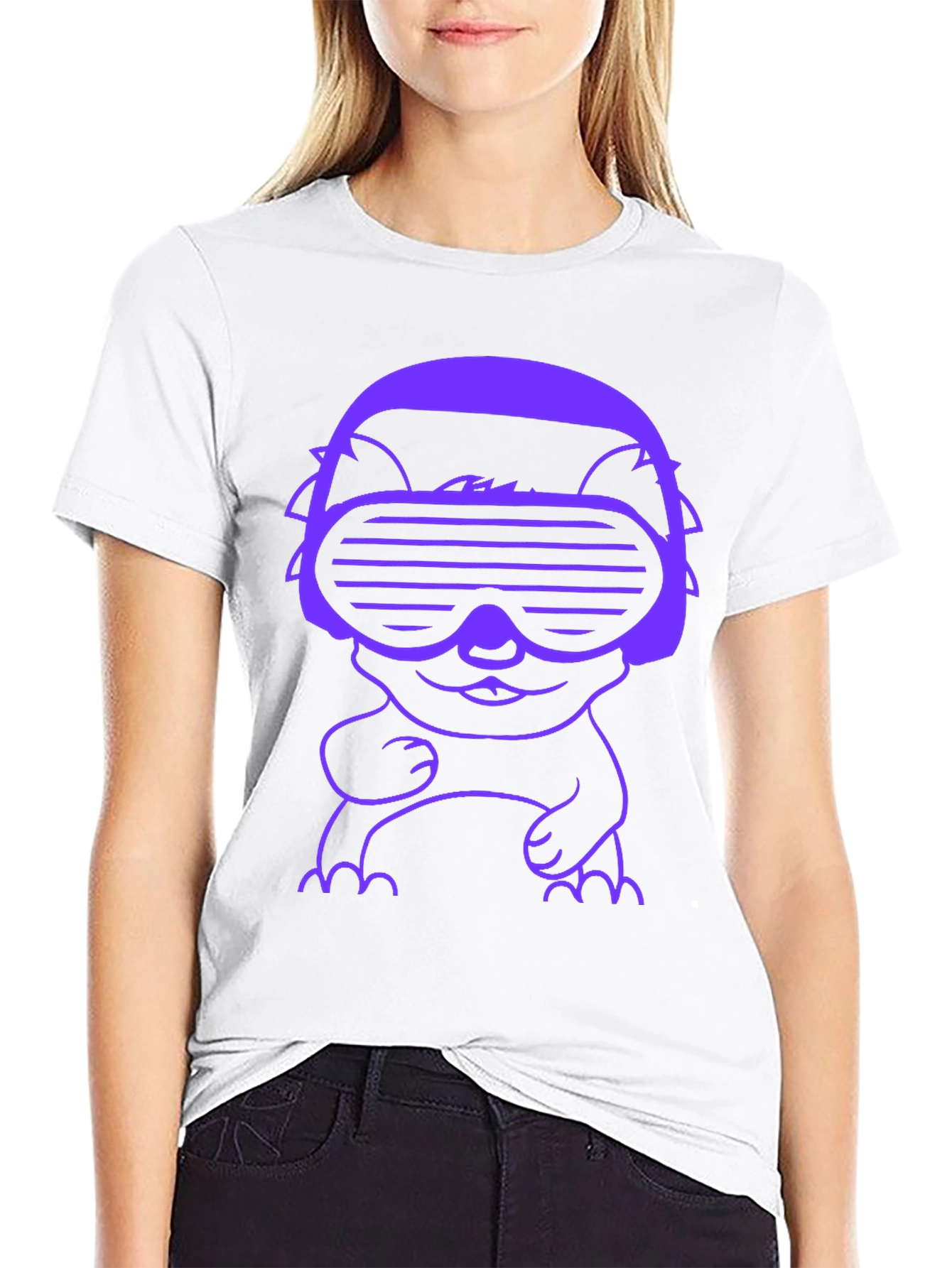 Cyberpunk Cat T-Shirt - Retro Gamer Style