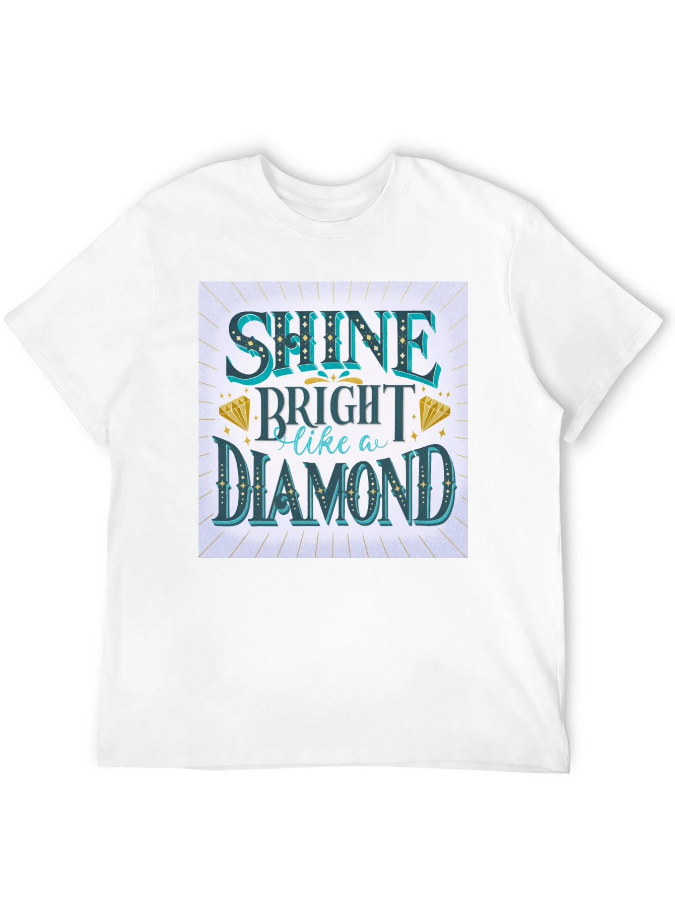 Shine Bright Like a Diamond Graphic Tee - Black