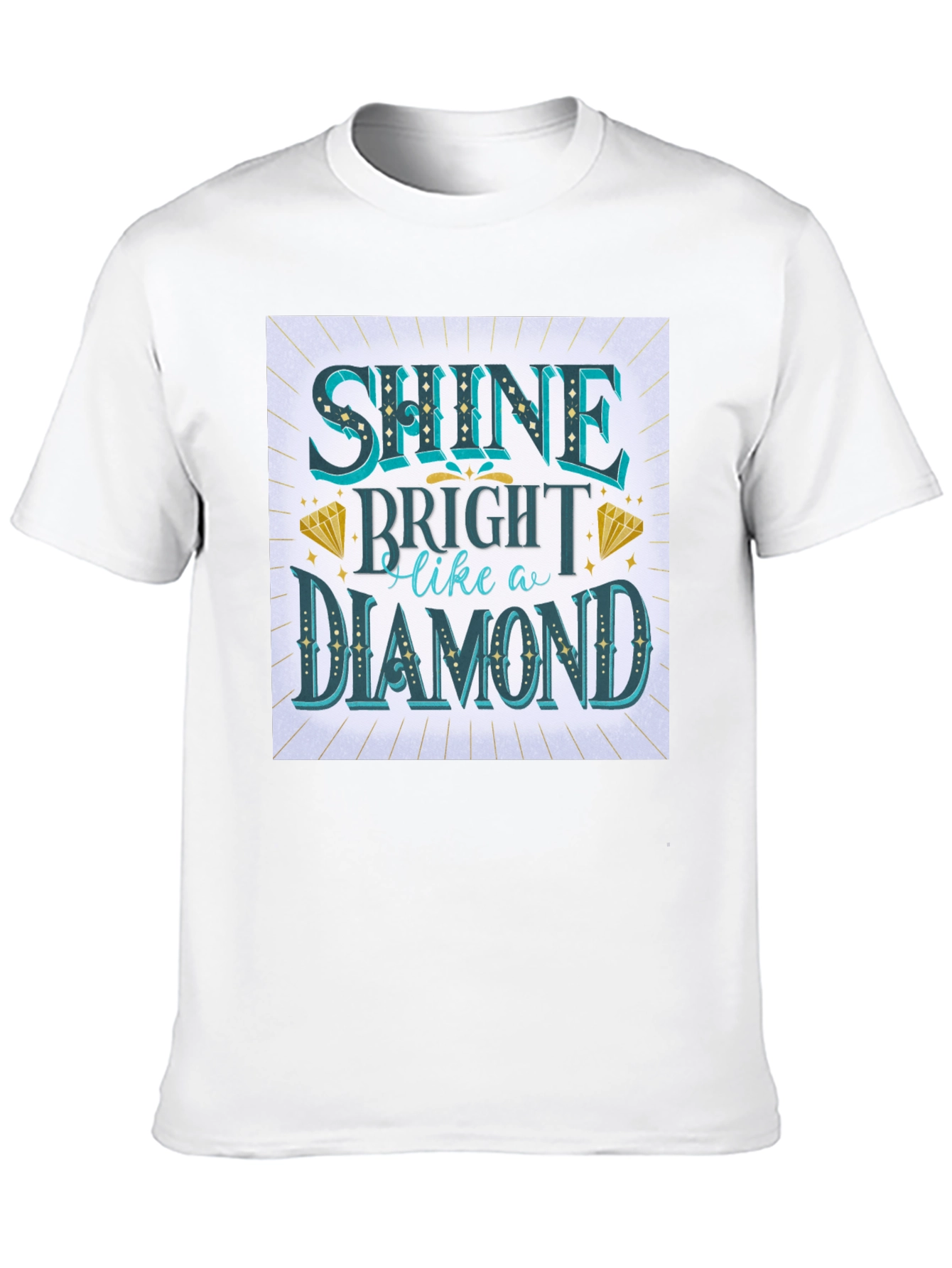 Shine Bright Like a Diamond Graphic Tee - Black