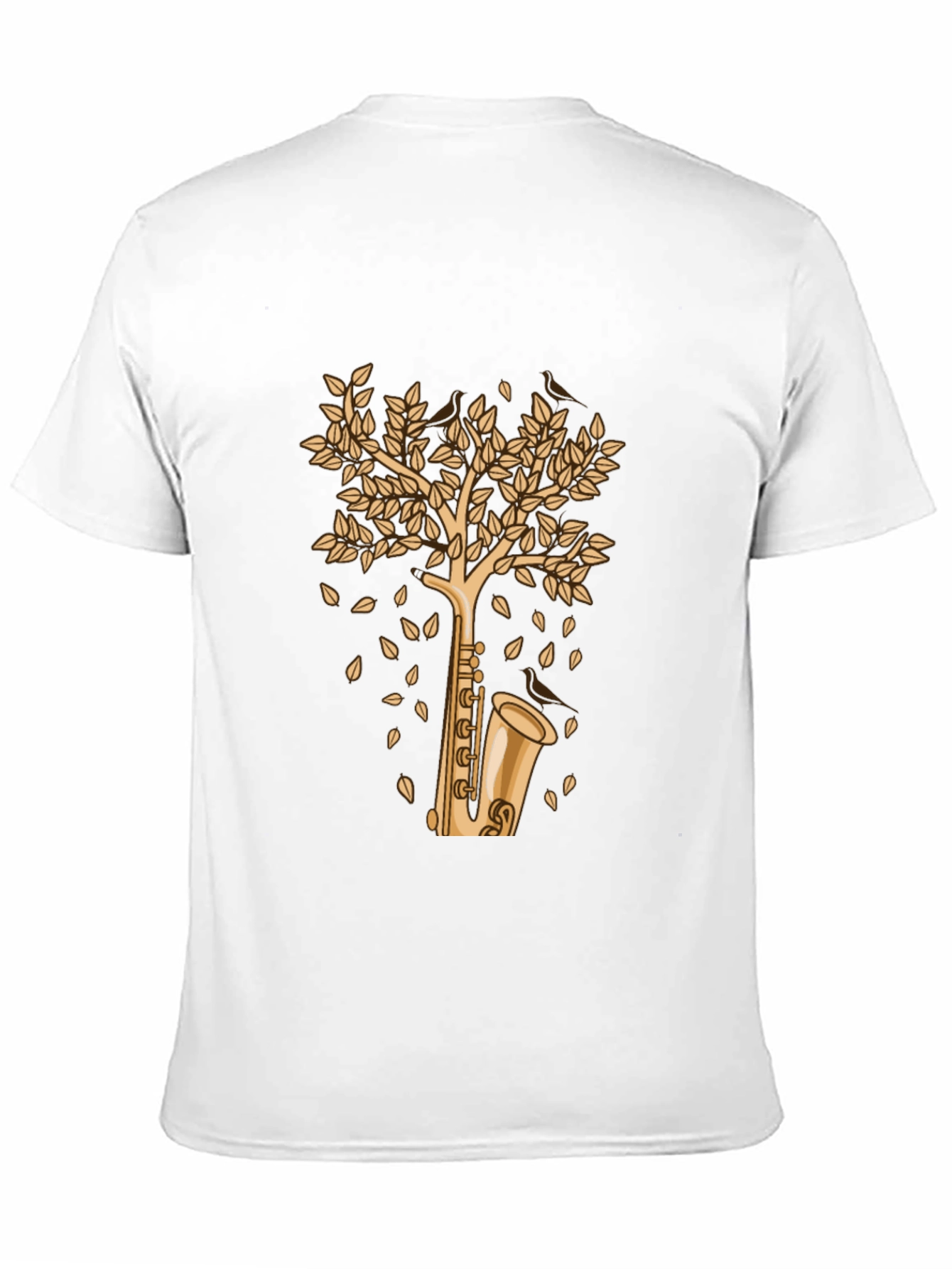 Saxophone Tree Graphic Tee - Musical Style