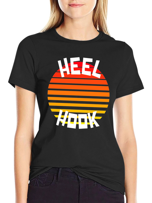 Heel Hook Retro Sunset Graphic Tee - Black