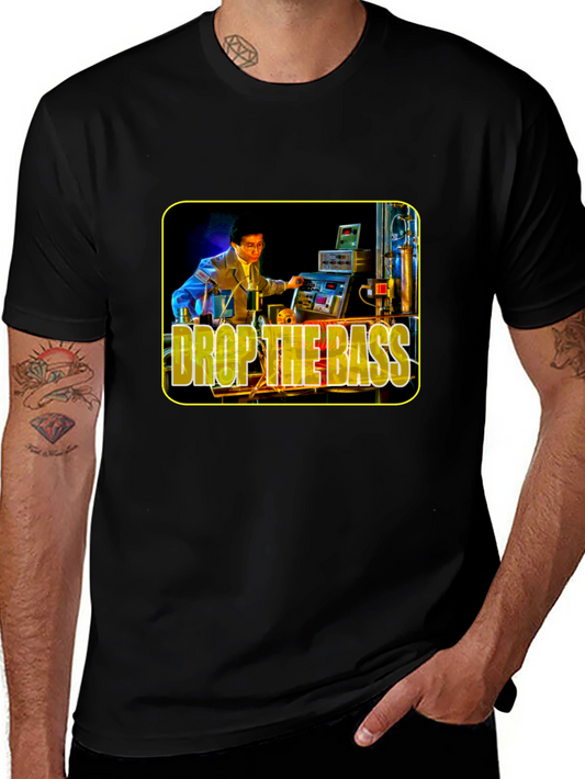 Drop the Bass Black Graphic Tee
