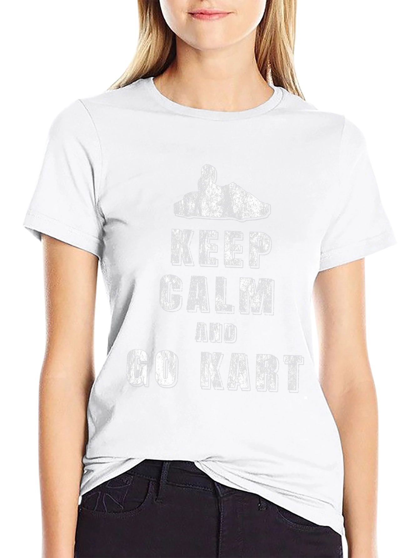 Keep Calm and Go Kart Graphic T-Shirt