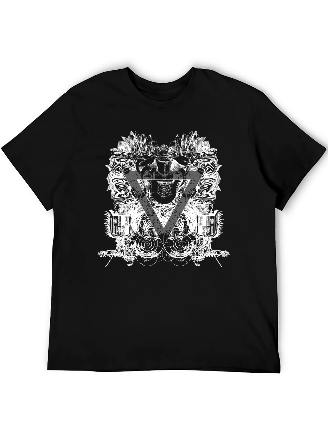 Edgy Graphic Print Black T-Shirt