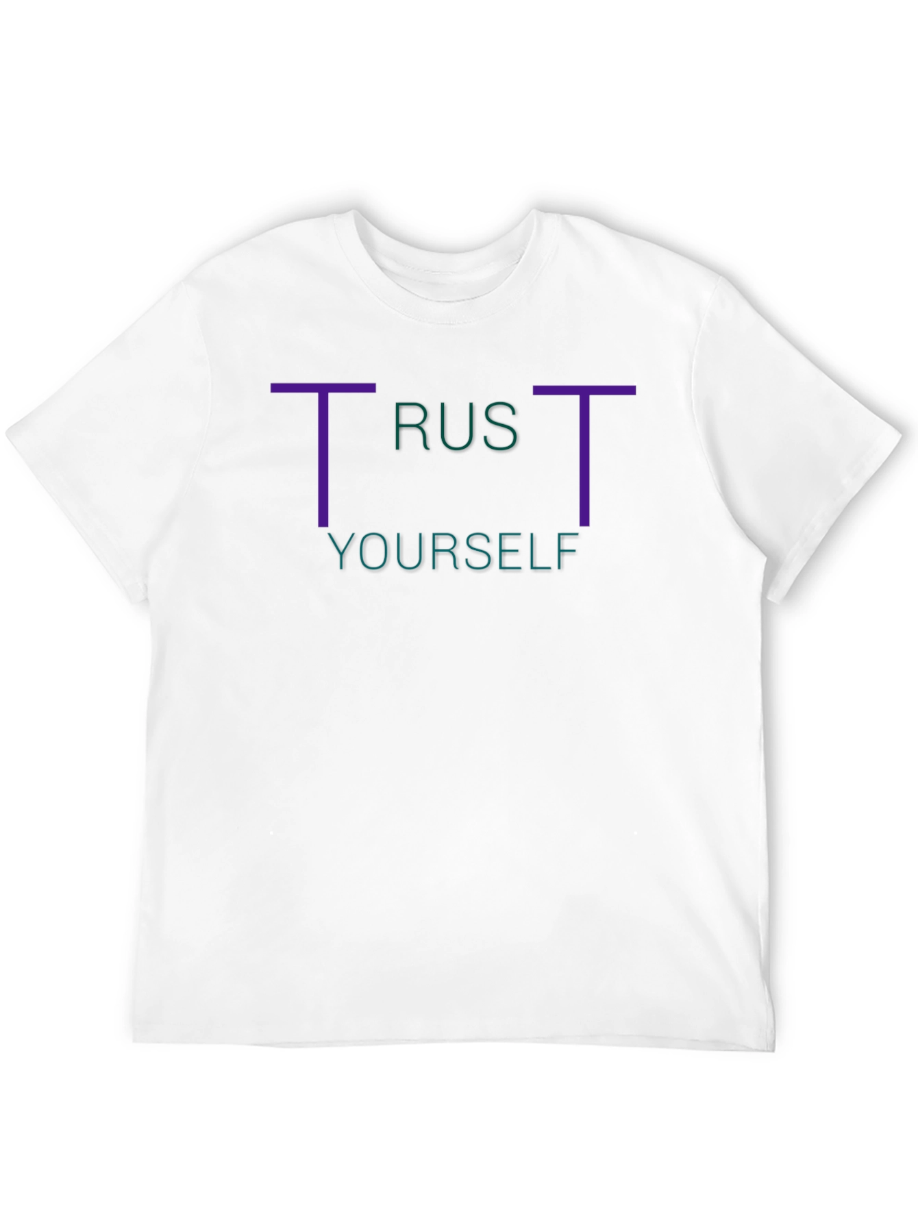 Trust Yourself Graphic Tee - Stylish Black T-Shirt