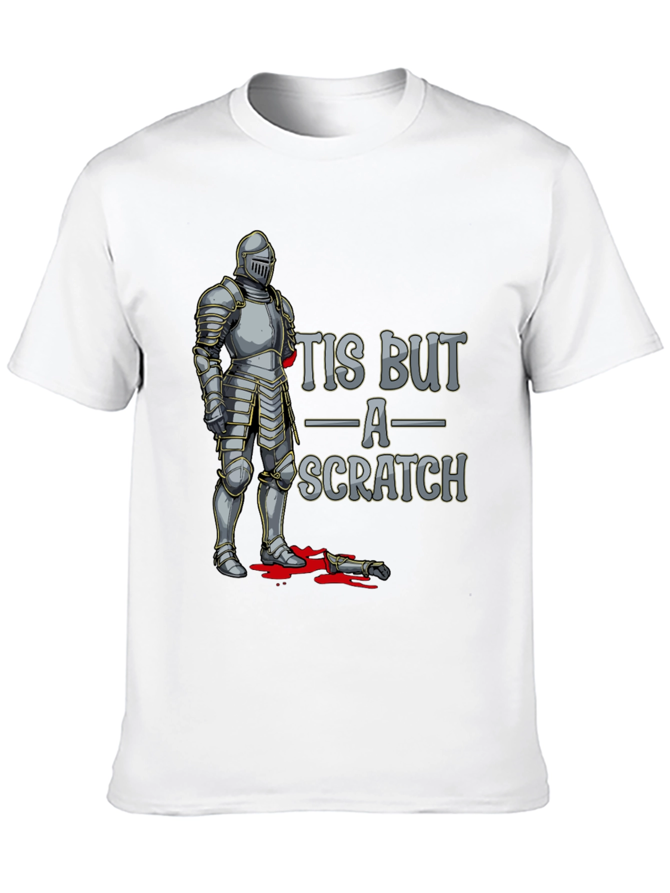 Tis But A Scratch Knight Humor T-Shirt