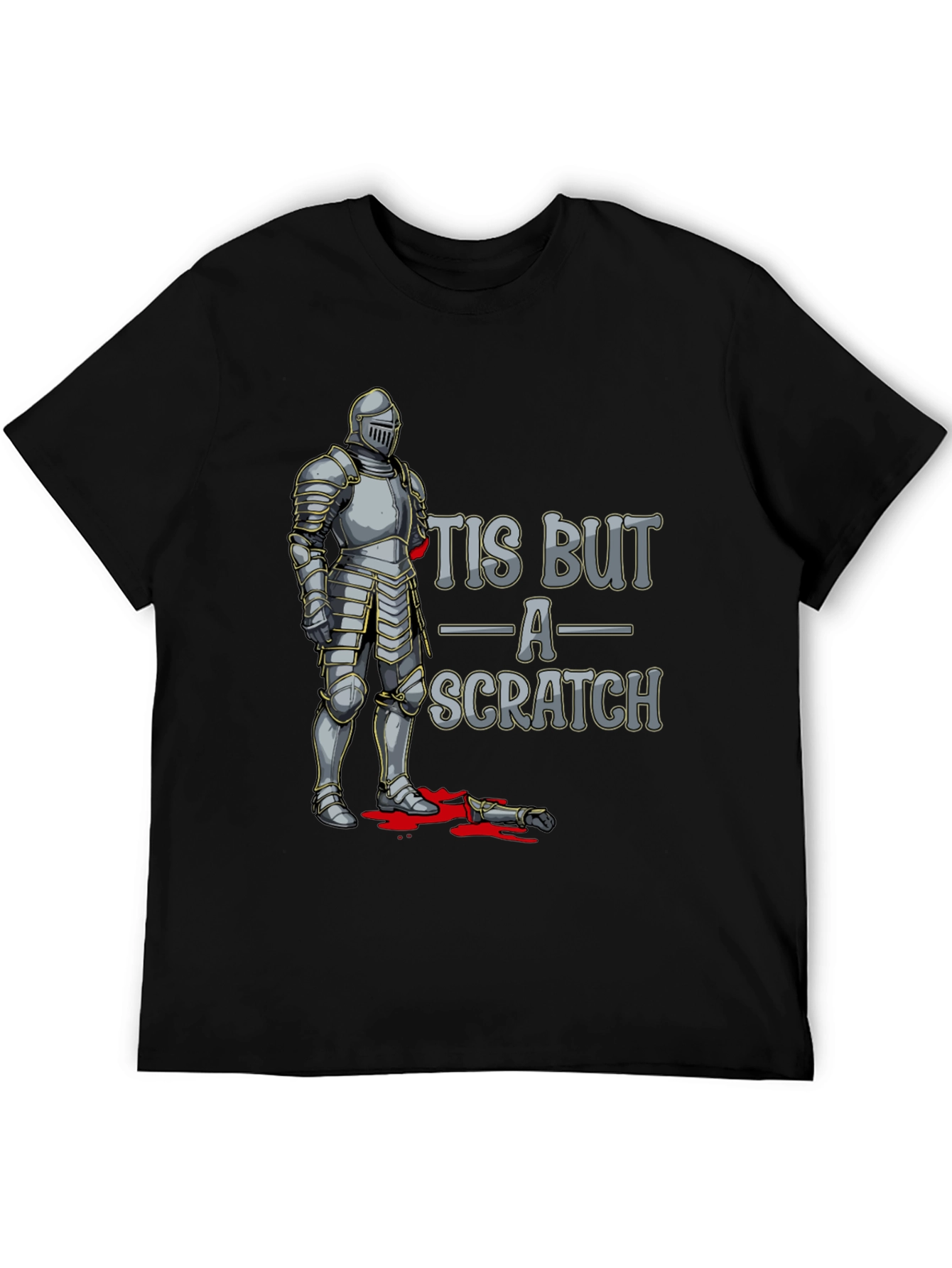 Tis But A Scratch Knight Humor T-Shirt
