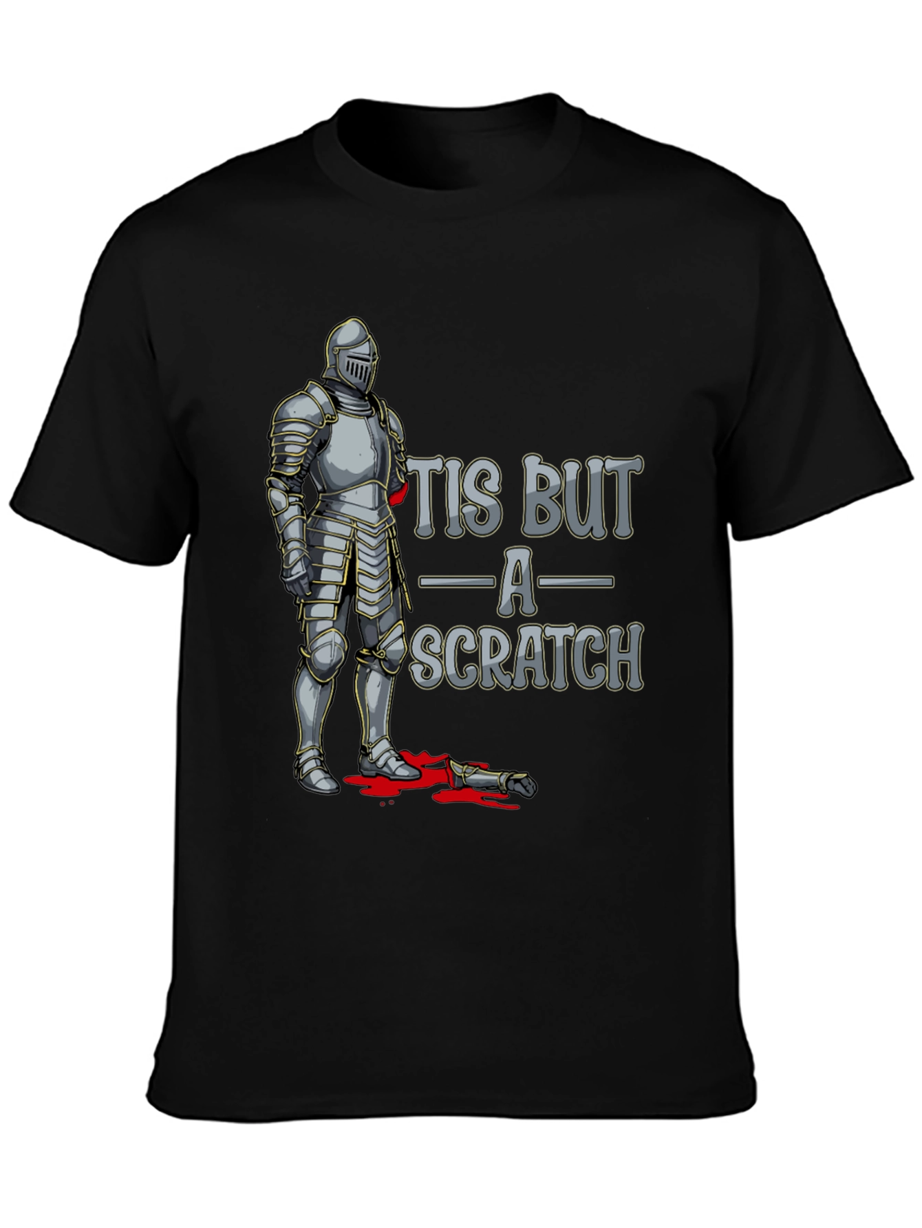Tis But A Scratch Knight Humor T-Shirt