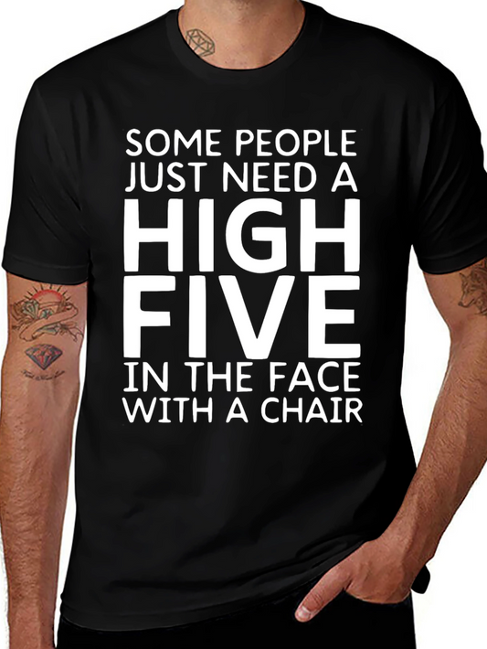 High Five in The Face T-Shirt - Funny Graphic Tee