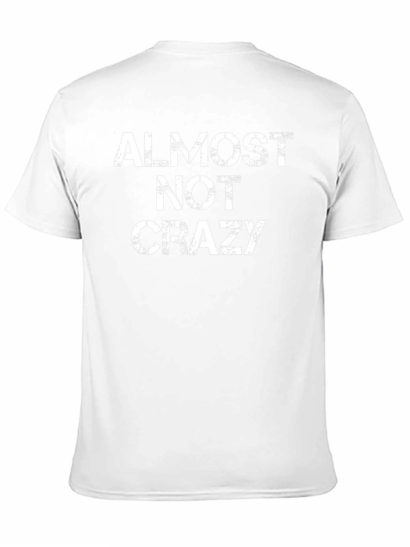 Almost Not Crazy Mens Black Graphic Tee