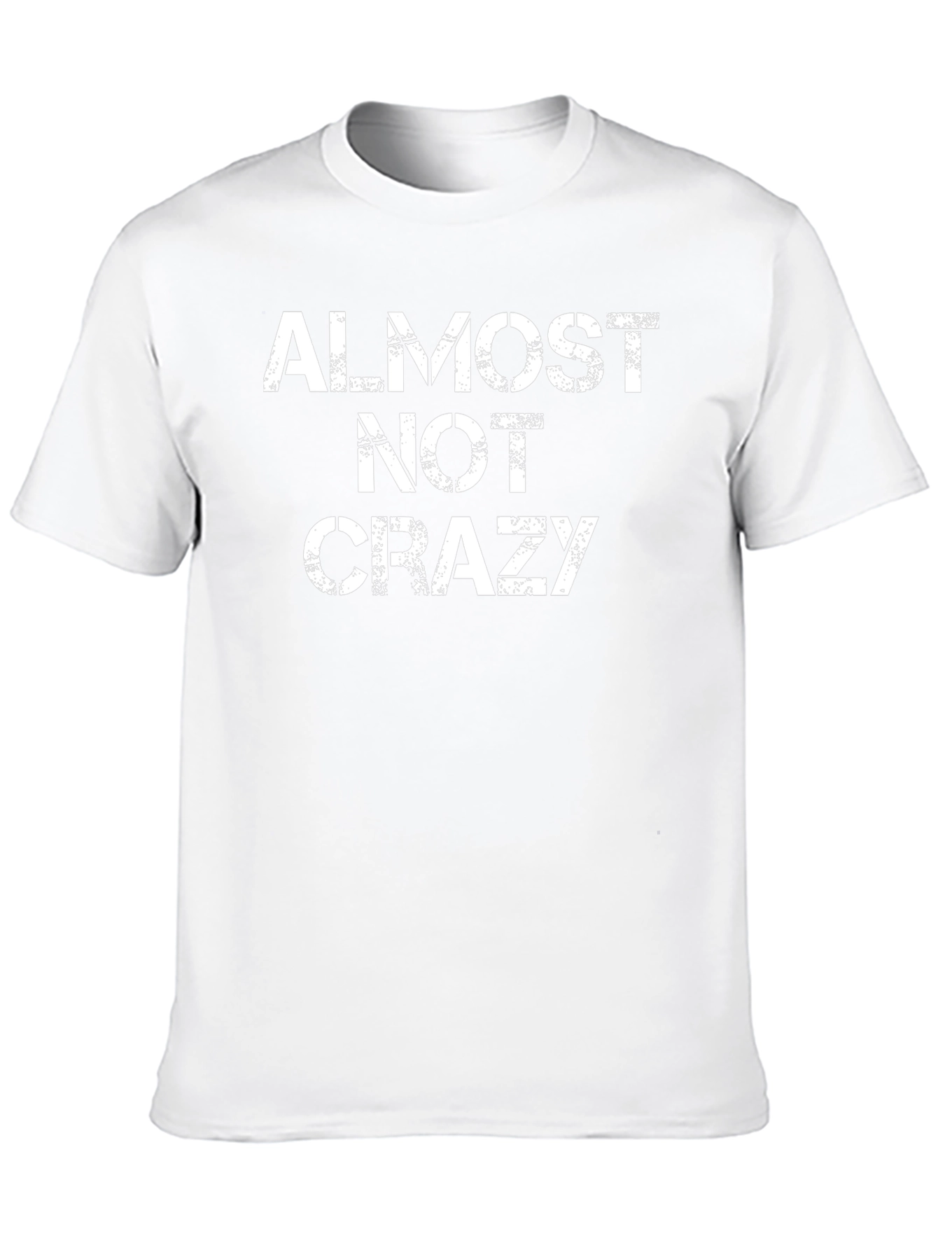 Almost Not Crazy Mens Black Graphic Tee