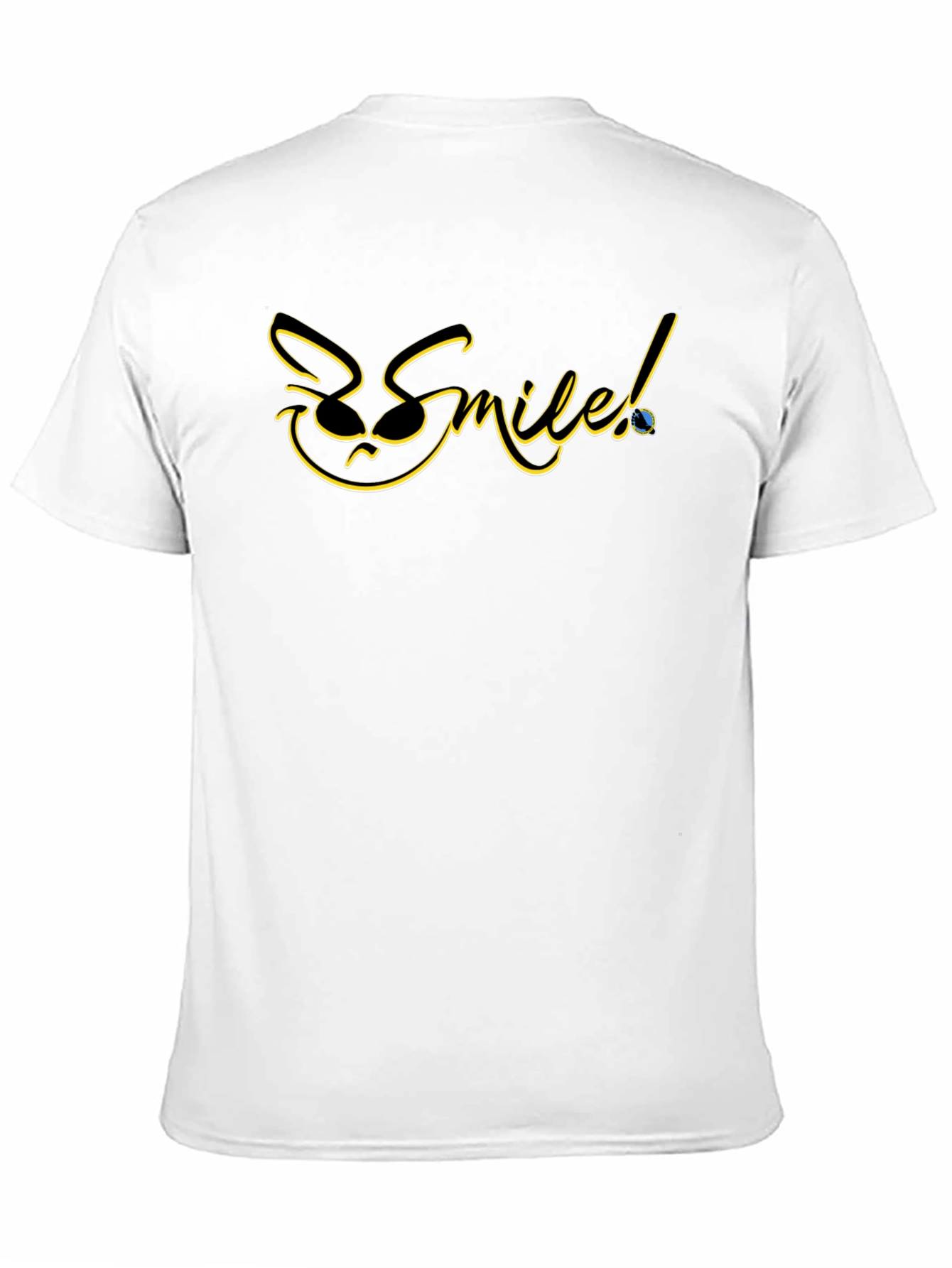 Be Smileed Black Graphic Tee