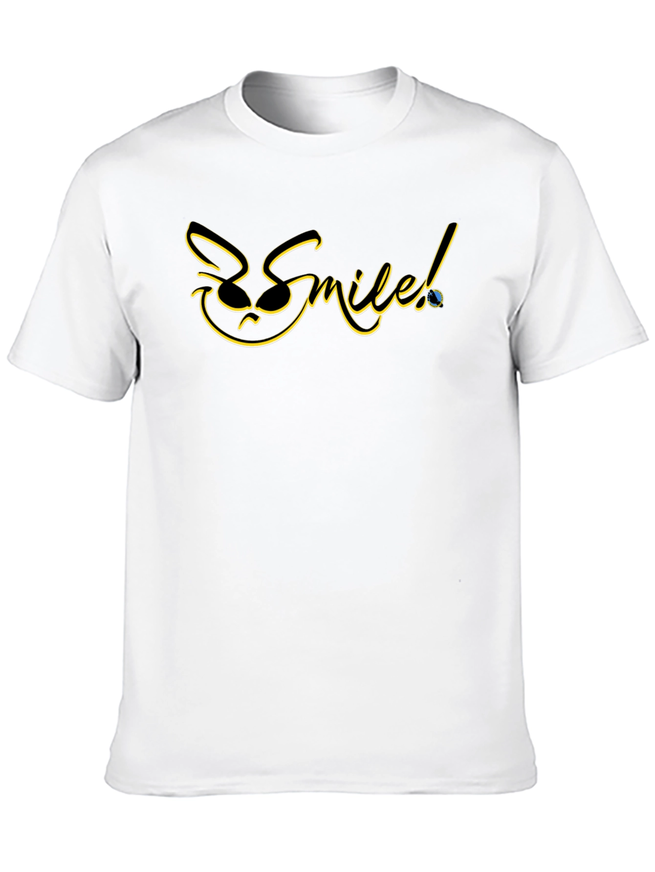 Be Smileed Black Graphic Tee
