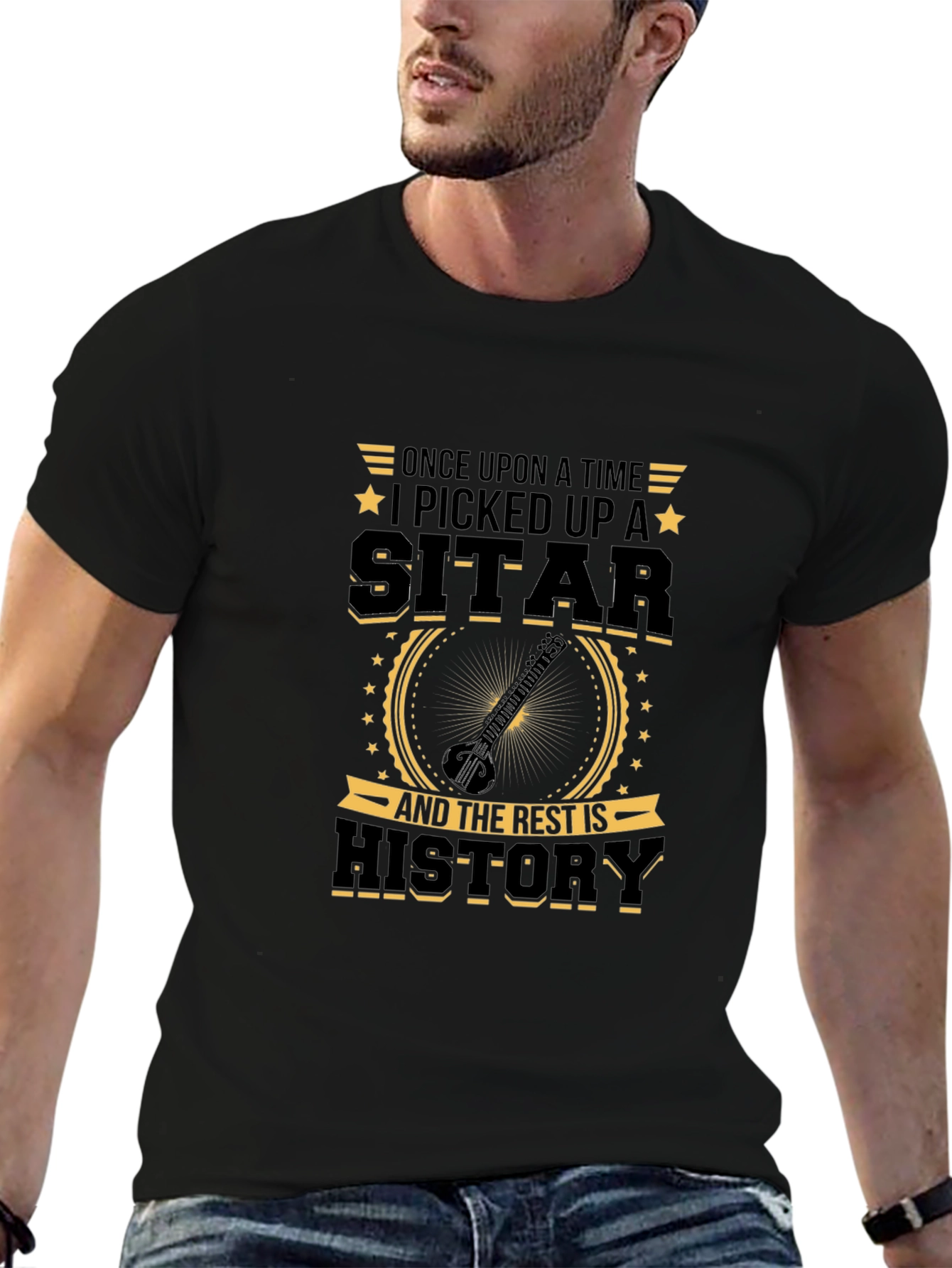 Sitar Player T-Shirt - Music History Tee