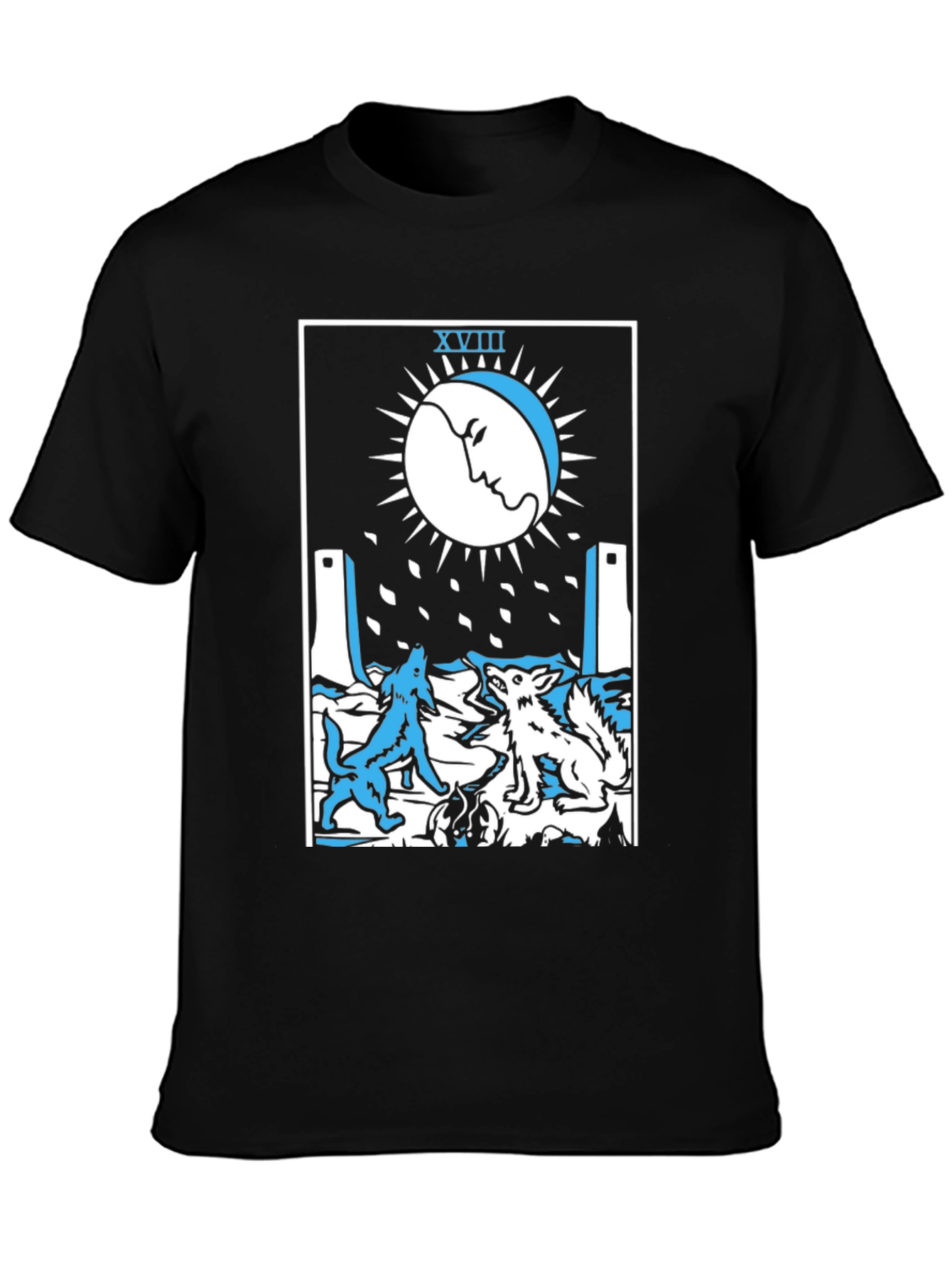 The Moon Tarot Card Graphic T-Shirt