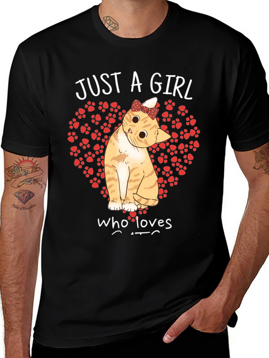 Just A Girl Who Loves Cats T-Shirt