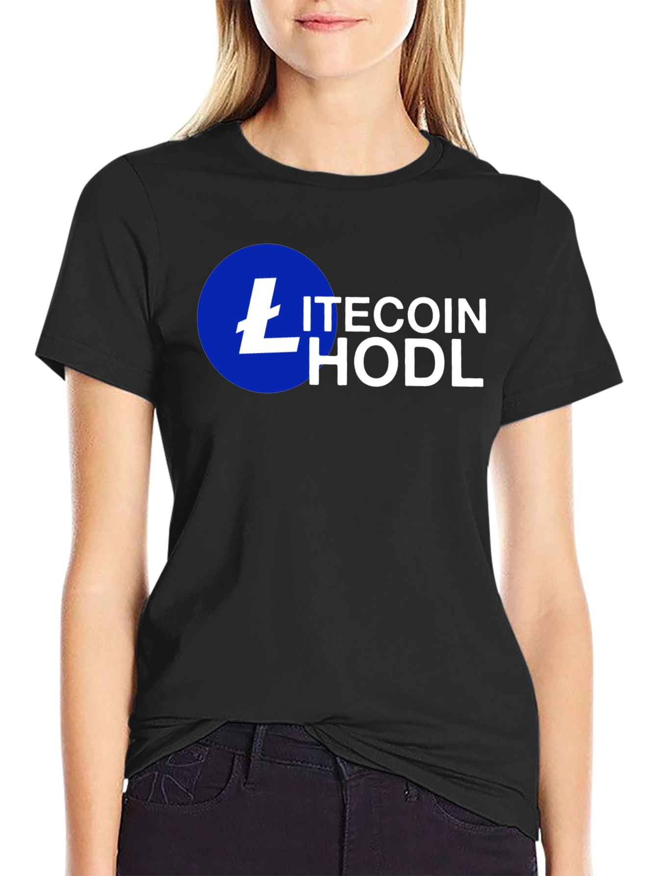 Litecoin HODL Crypto T-Shirt - Black