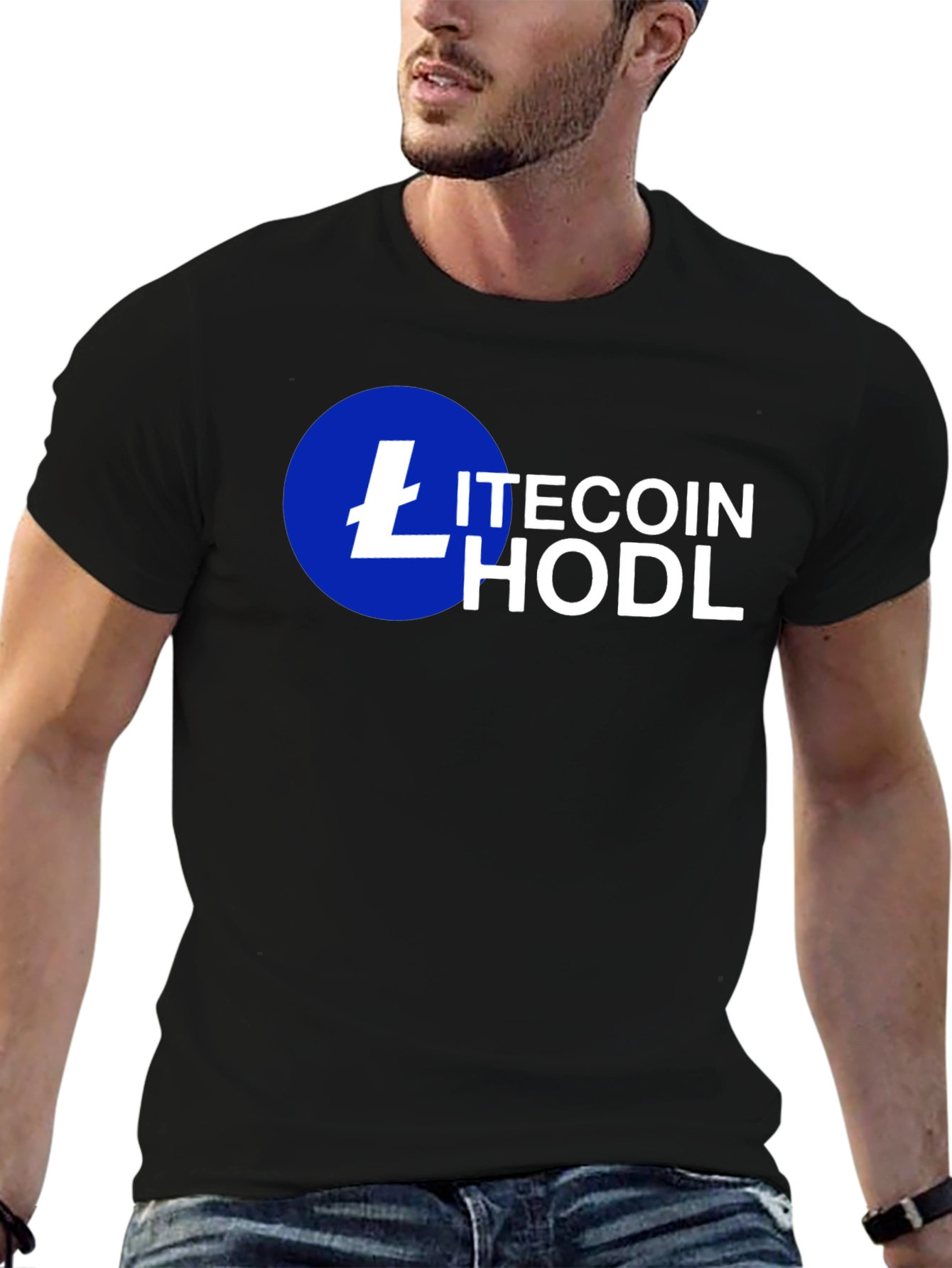 Litecoin HODL Crypto T-Shirt - Black