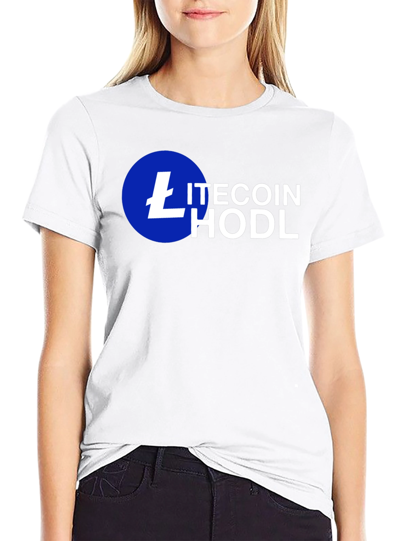 Litecoin HODL Crypto T-Shirt - Black
