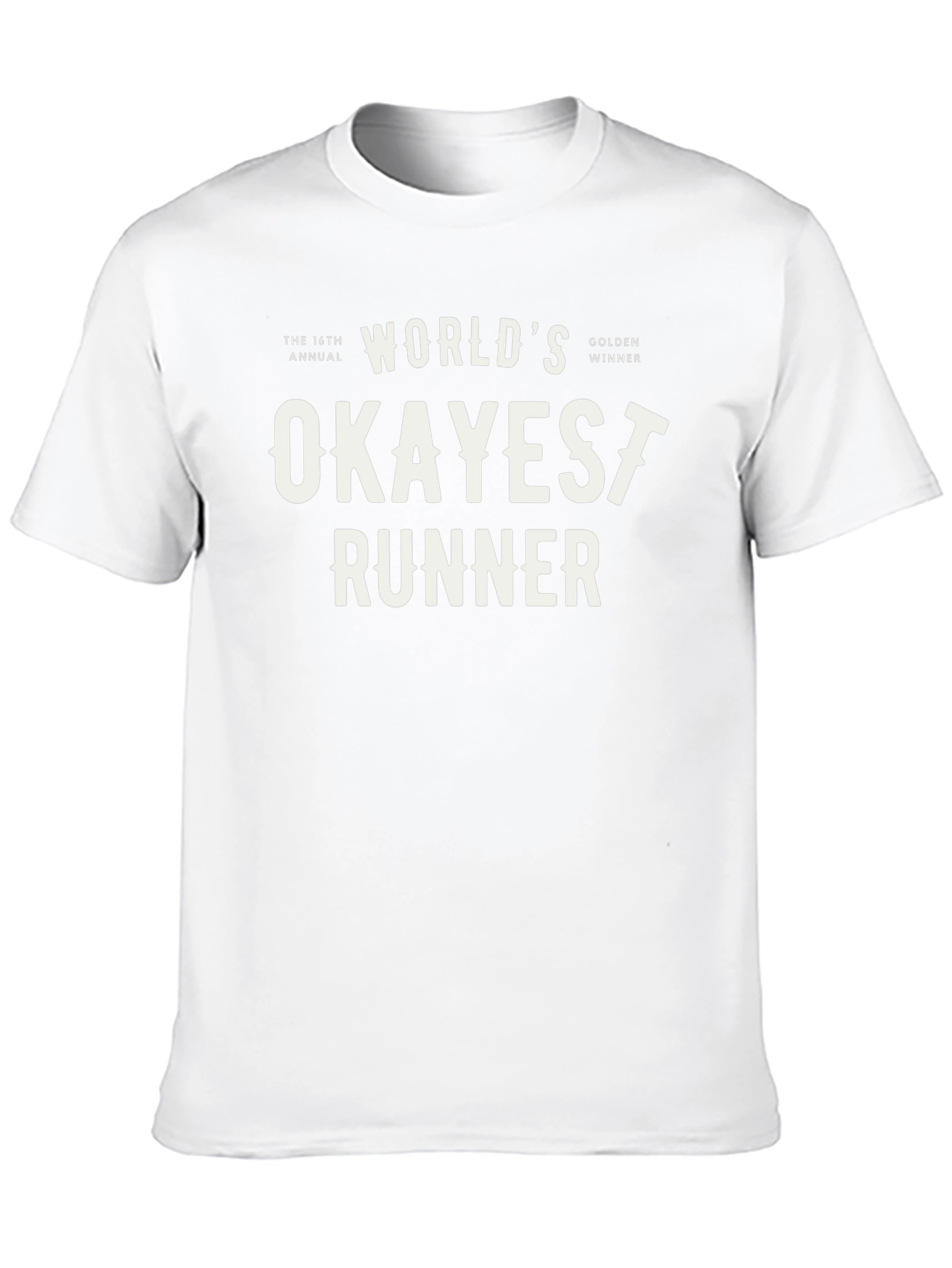 Worlds Okayest Runner Black T-Shirt