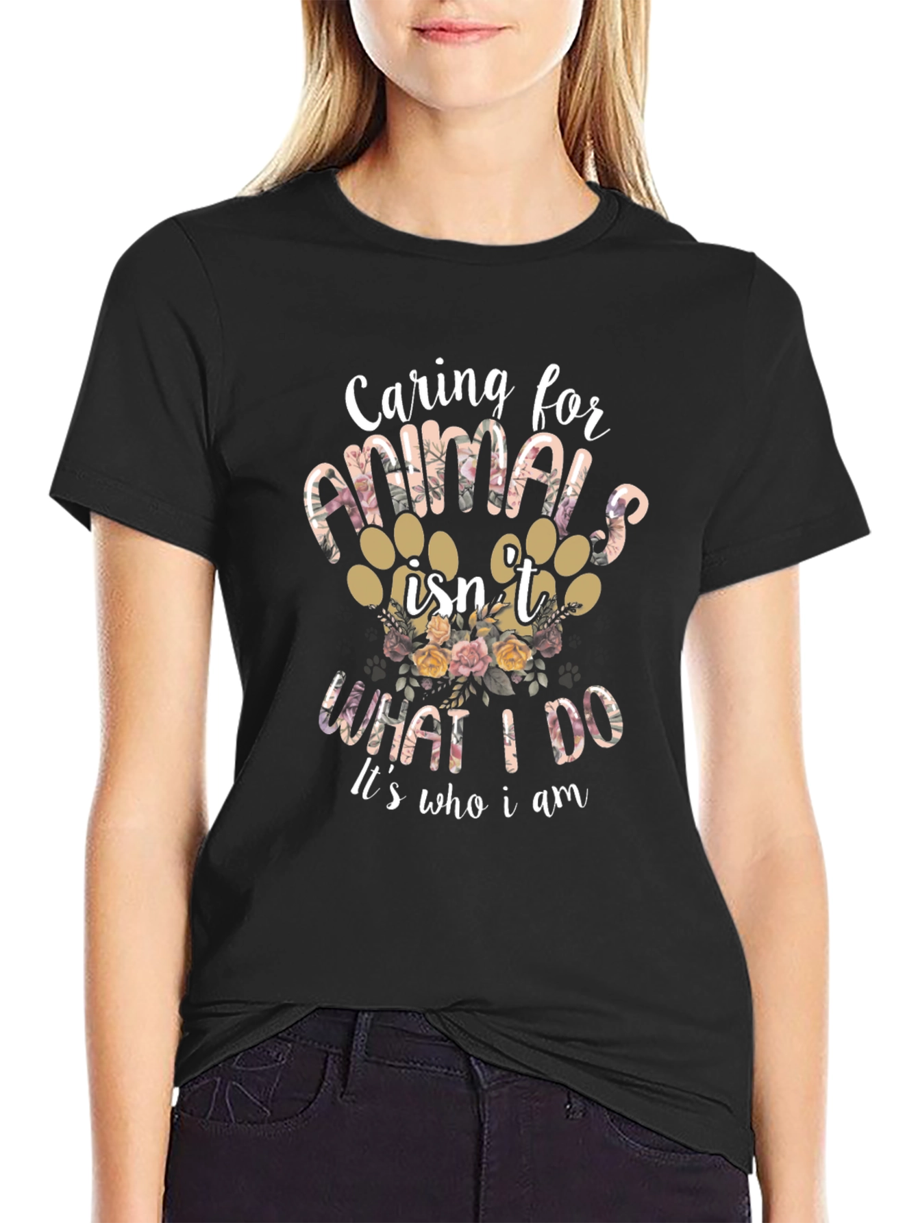 Caring for Animals Graphic T-Shirt