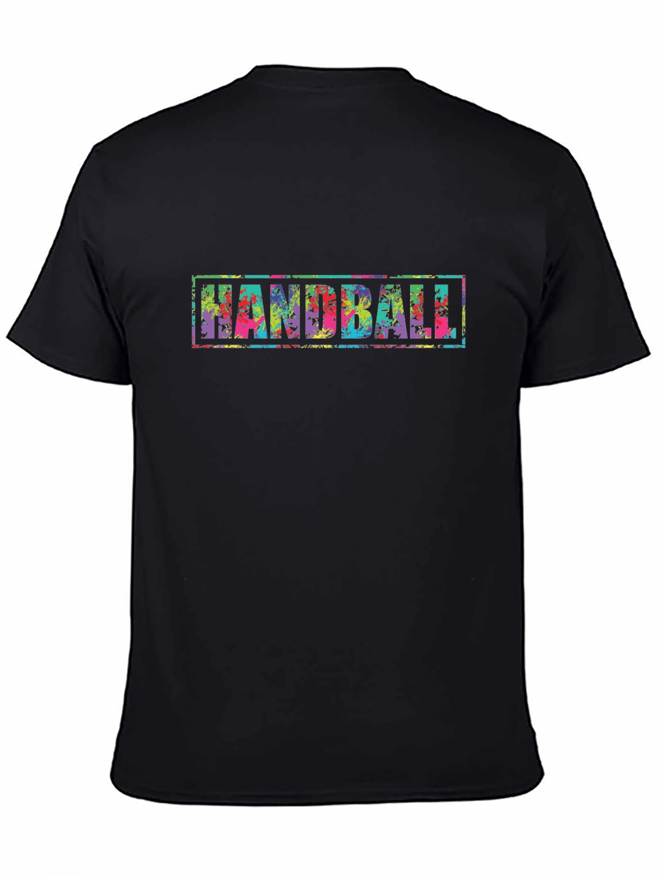 Handball Graphic Black T-Shirt