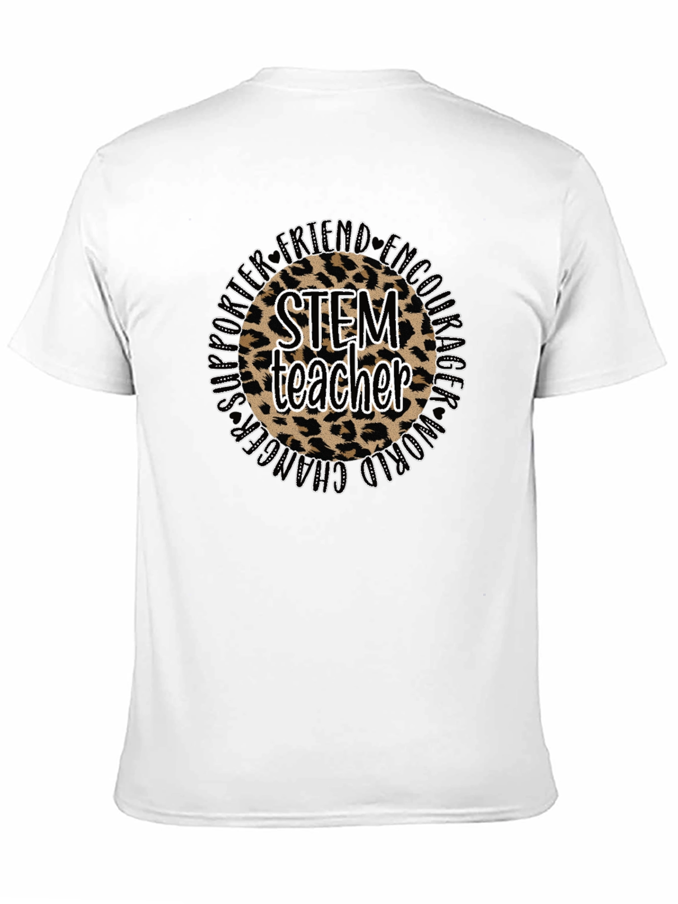 STEM Teacher Leopard Print T-Shirt