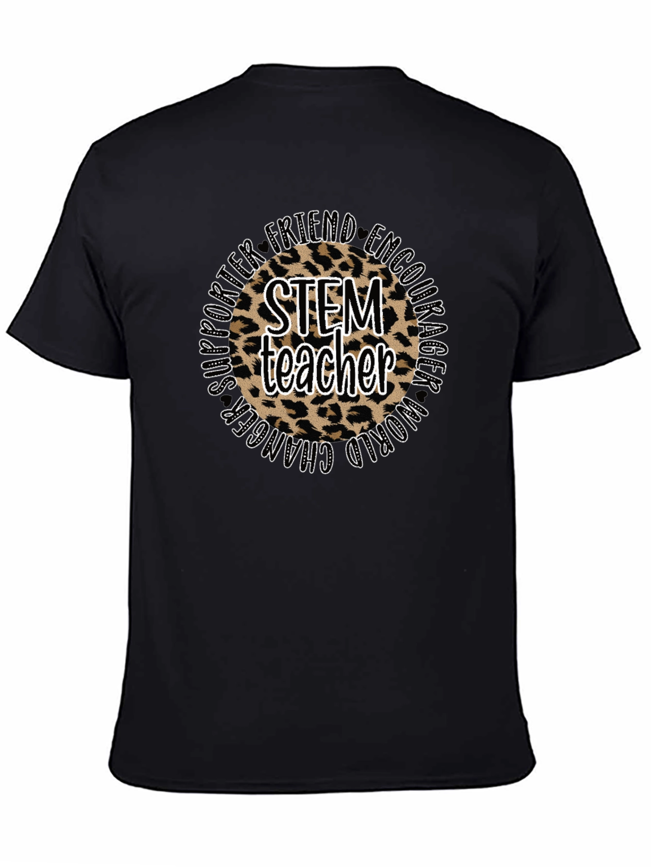 STEM Teacher Leopard Print T-Shirt