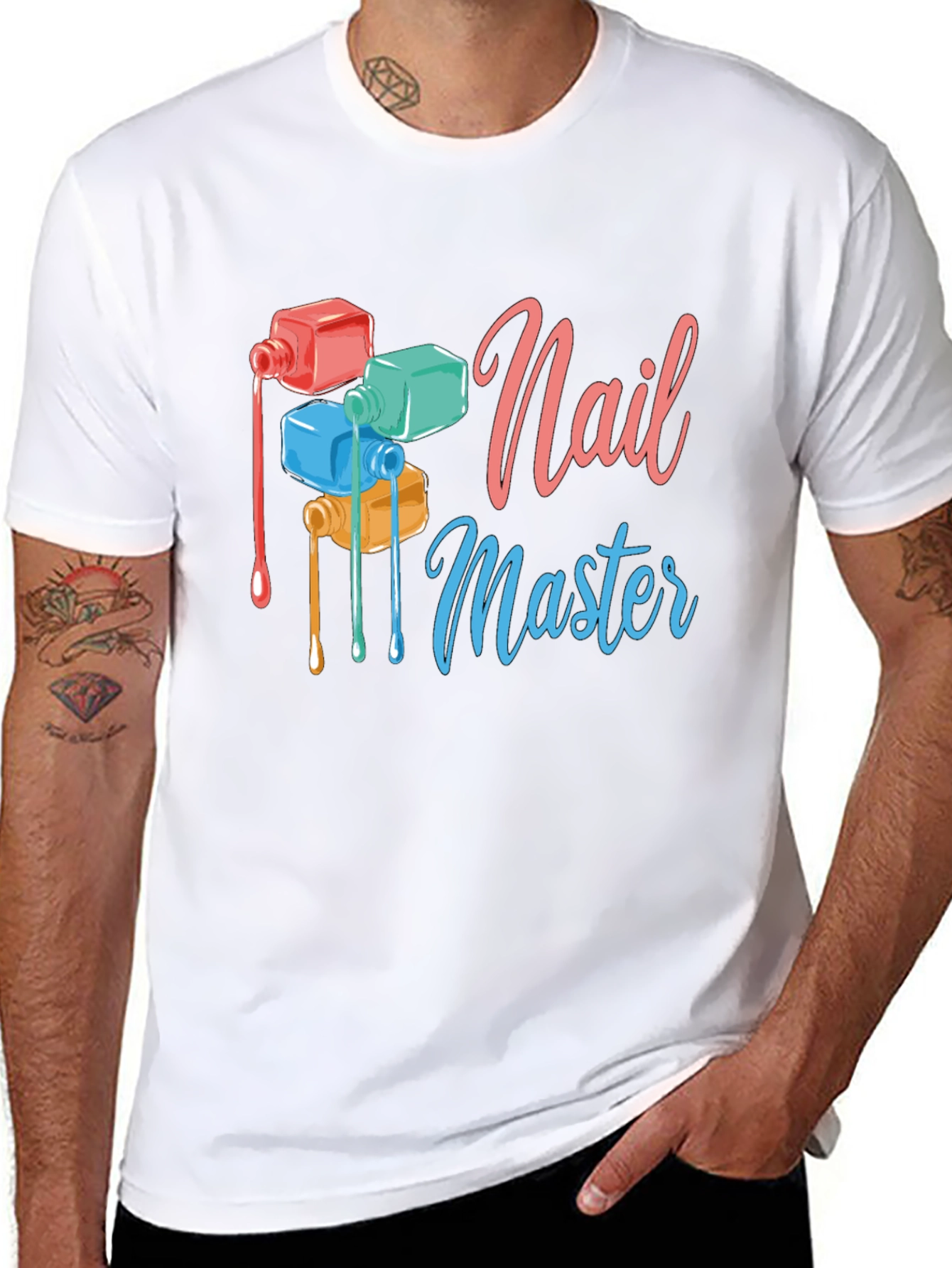 Nail Master Graphic T-Shirt - Trendy Nail Art Design