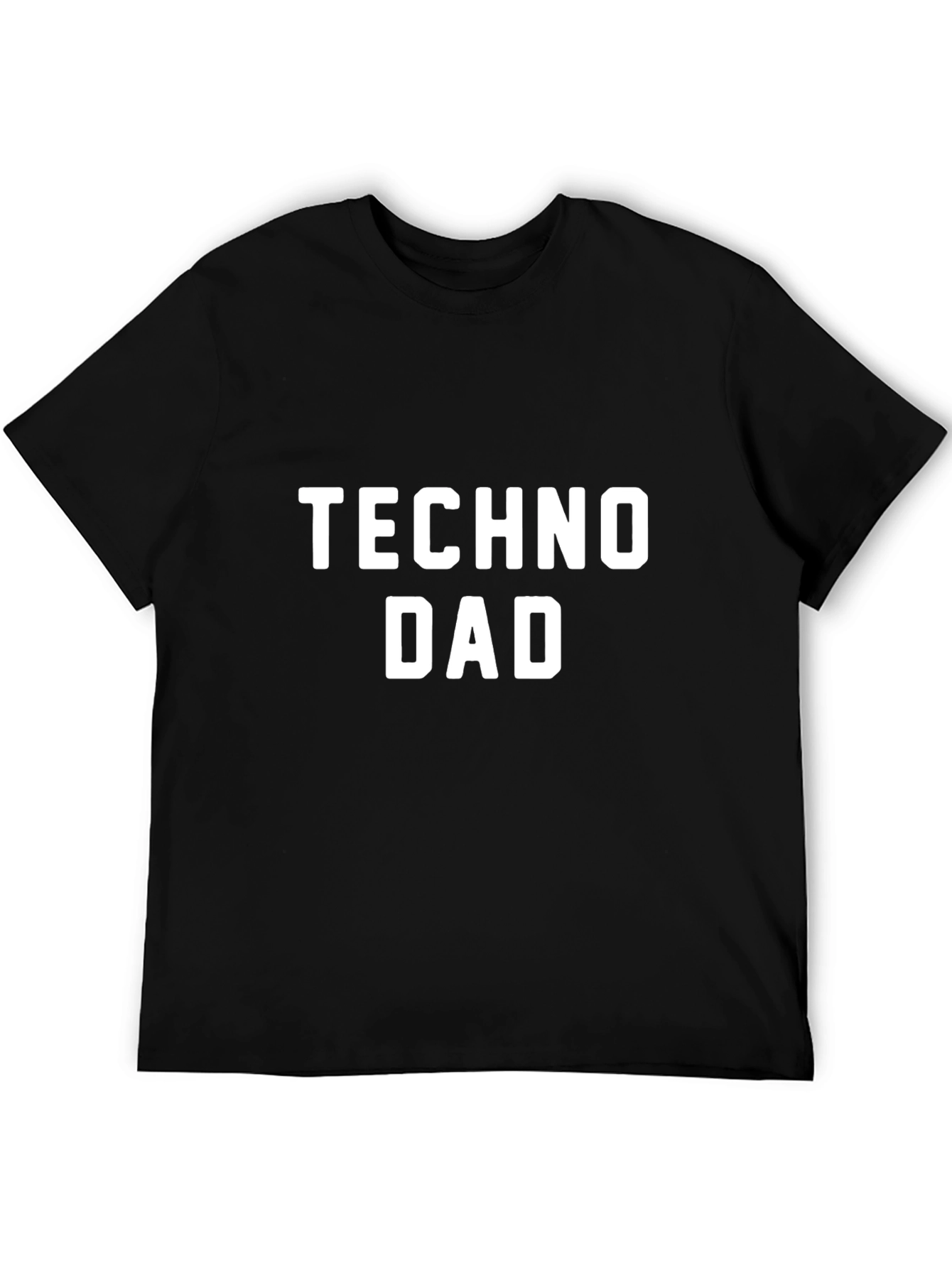 Techno Dad T-Shirt - Black Cotton Tee