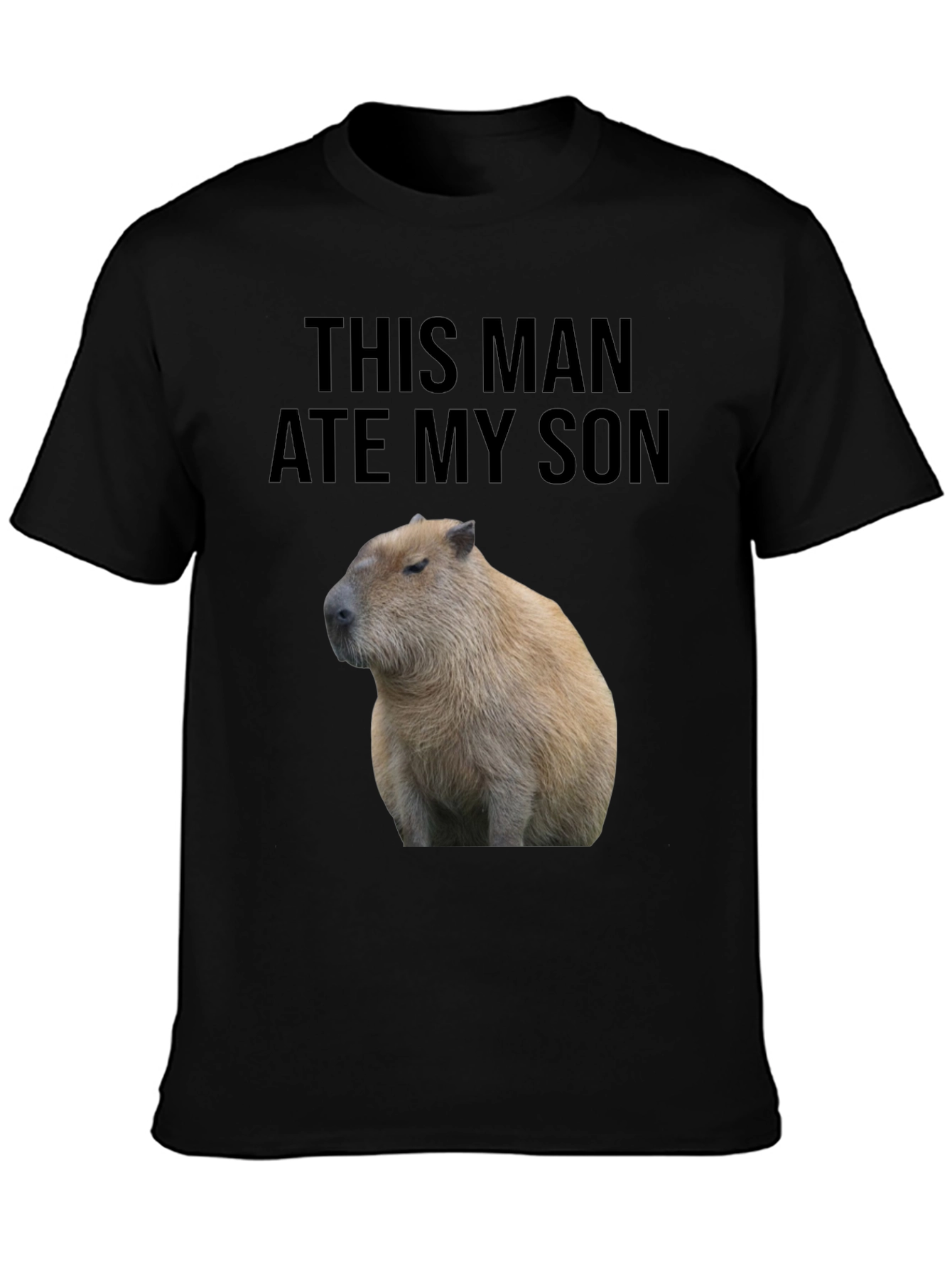 This Man Ate My Son Capybara Graphic Tee