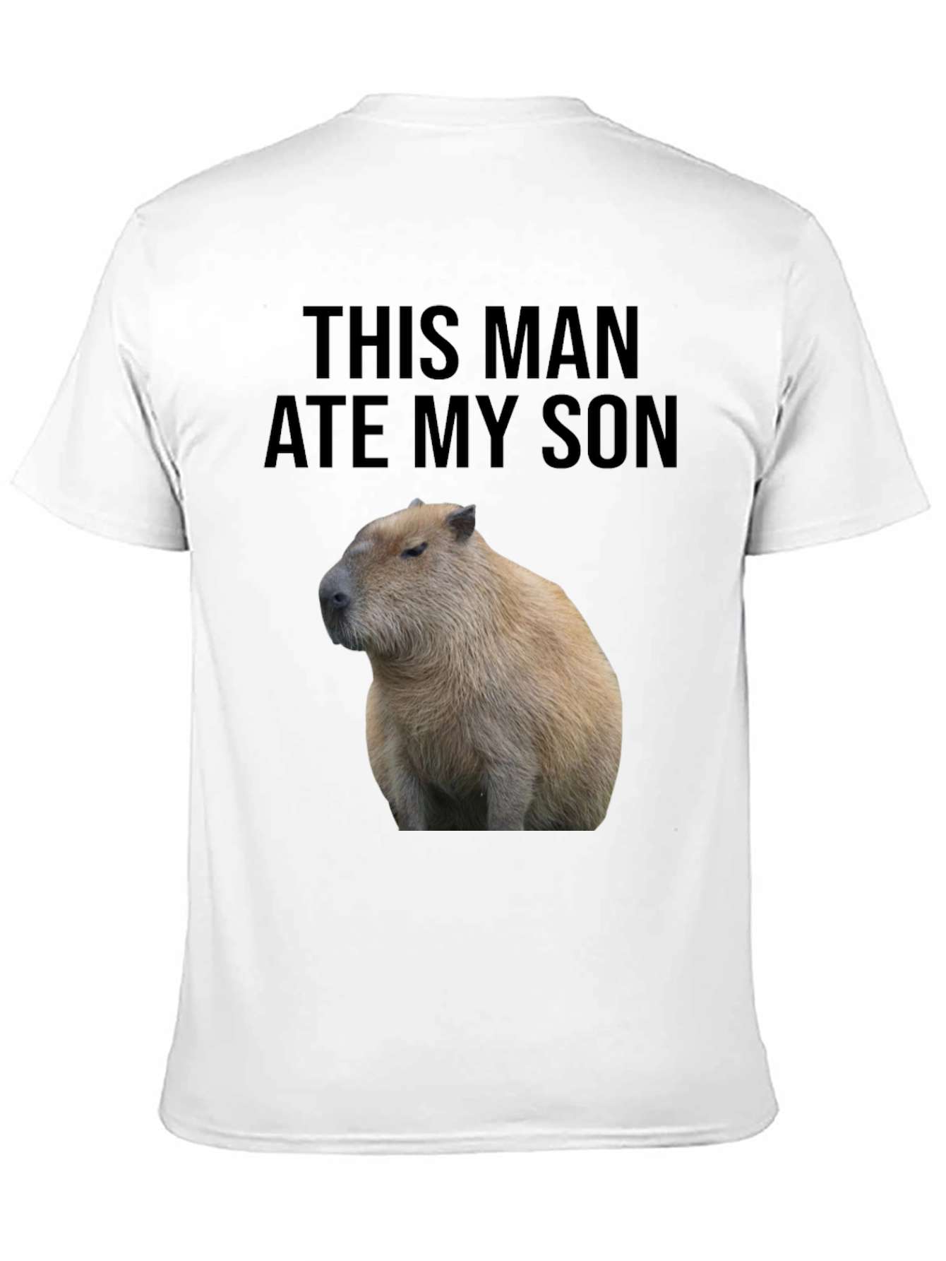 This Man Ate My Son Capybara Graphic Tee