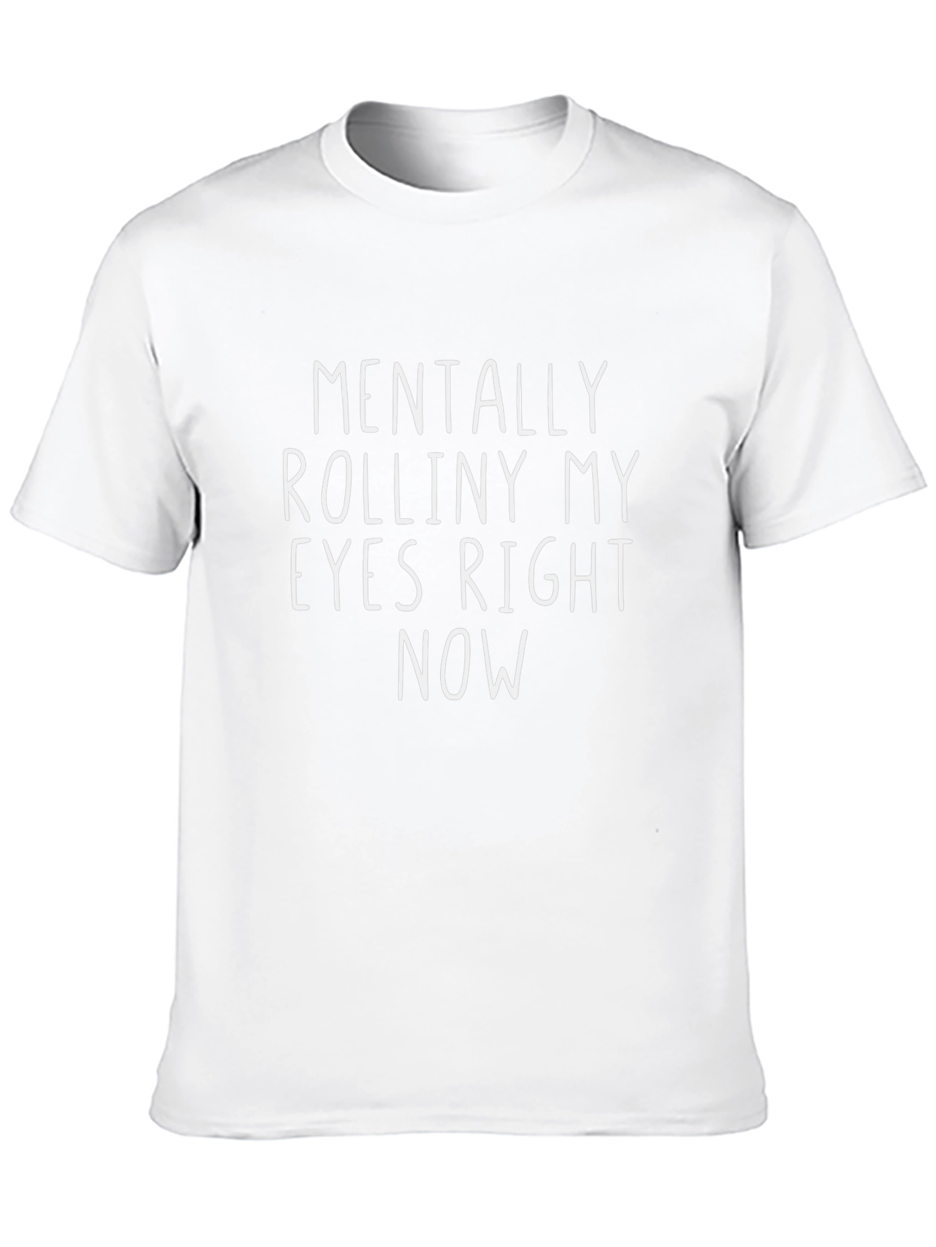 Mentally Rolling My Eyes Black Graphic Tee