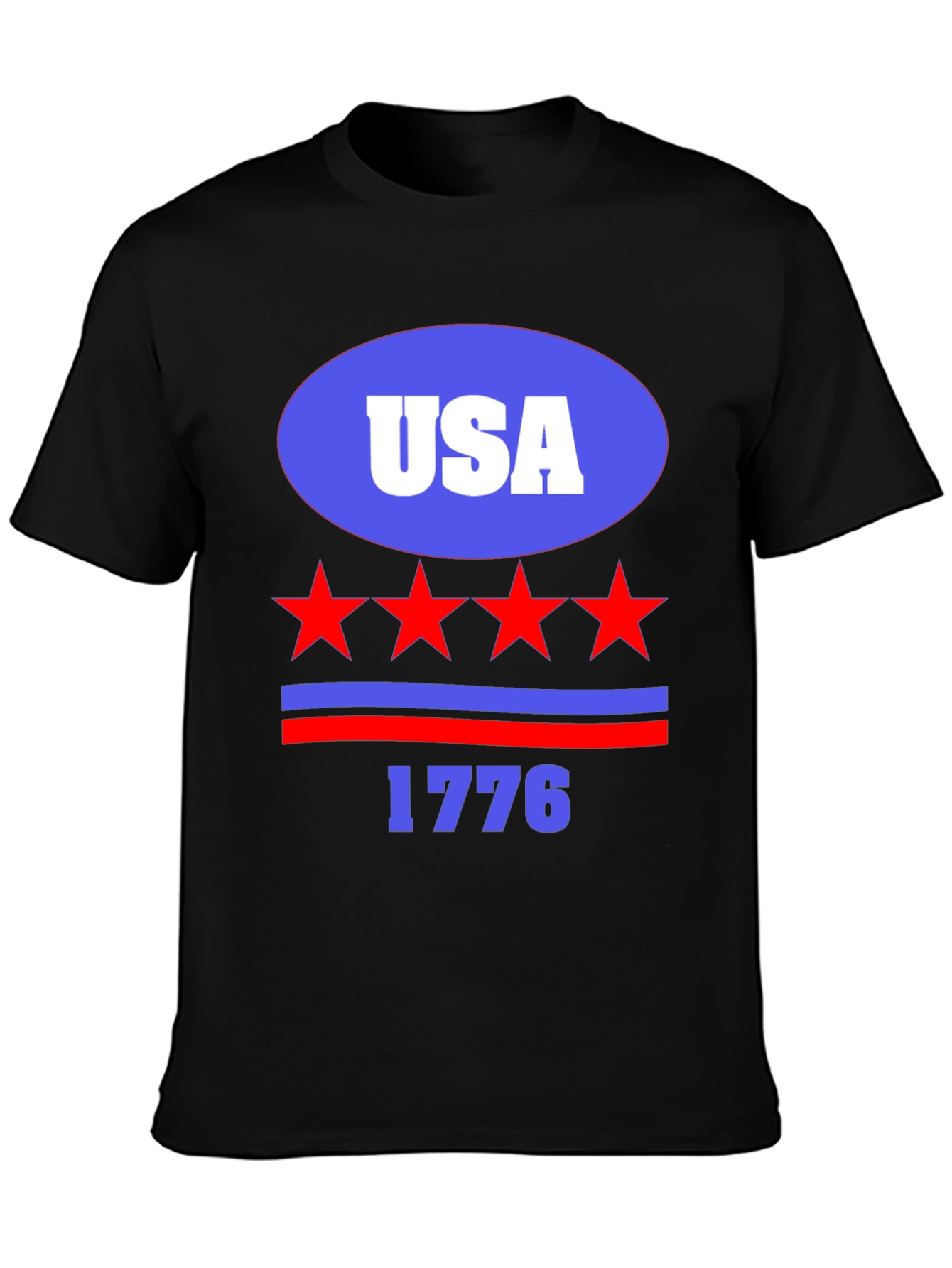 USA 1776 Patriotic T-Shirt - Stars and Stripes