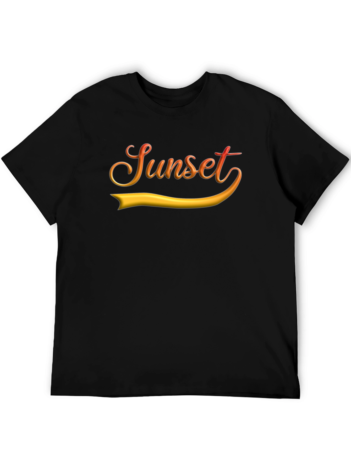 Sunset Graphic Black T-Shirt
