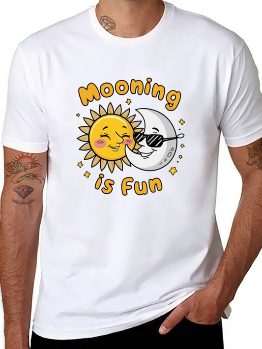 Moons is Fun Black T-Shirt