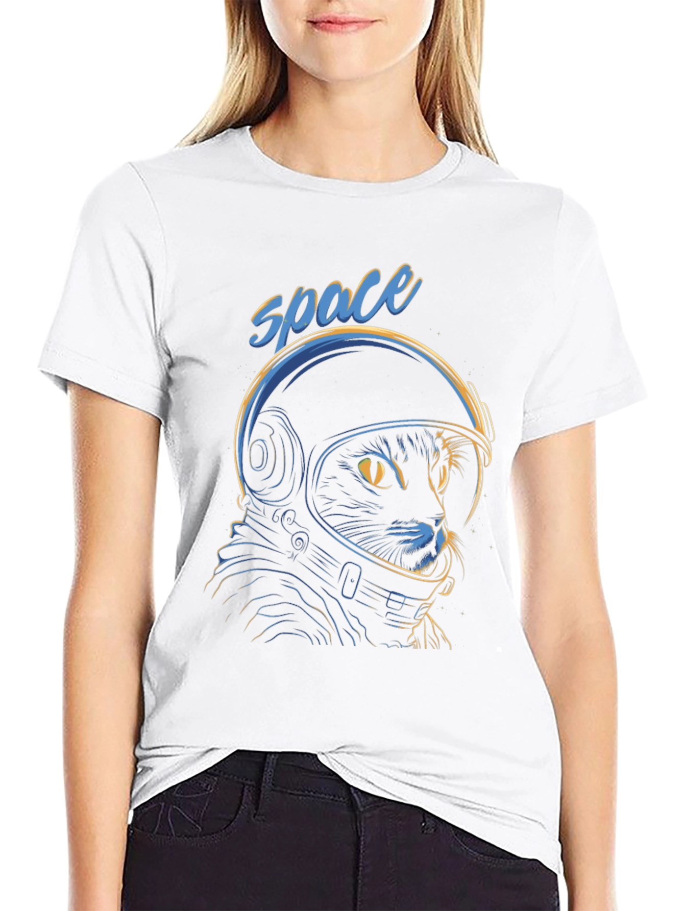 Space Cat T-Shirt - Astronaut Kitty