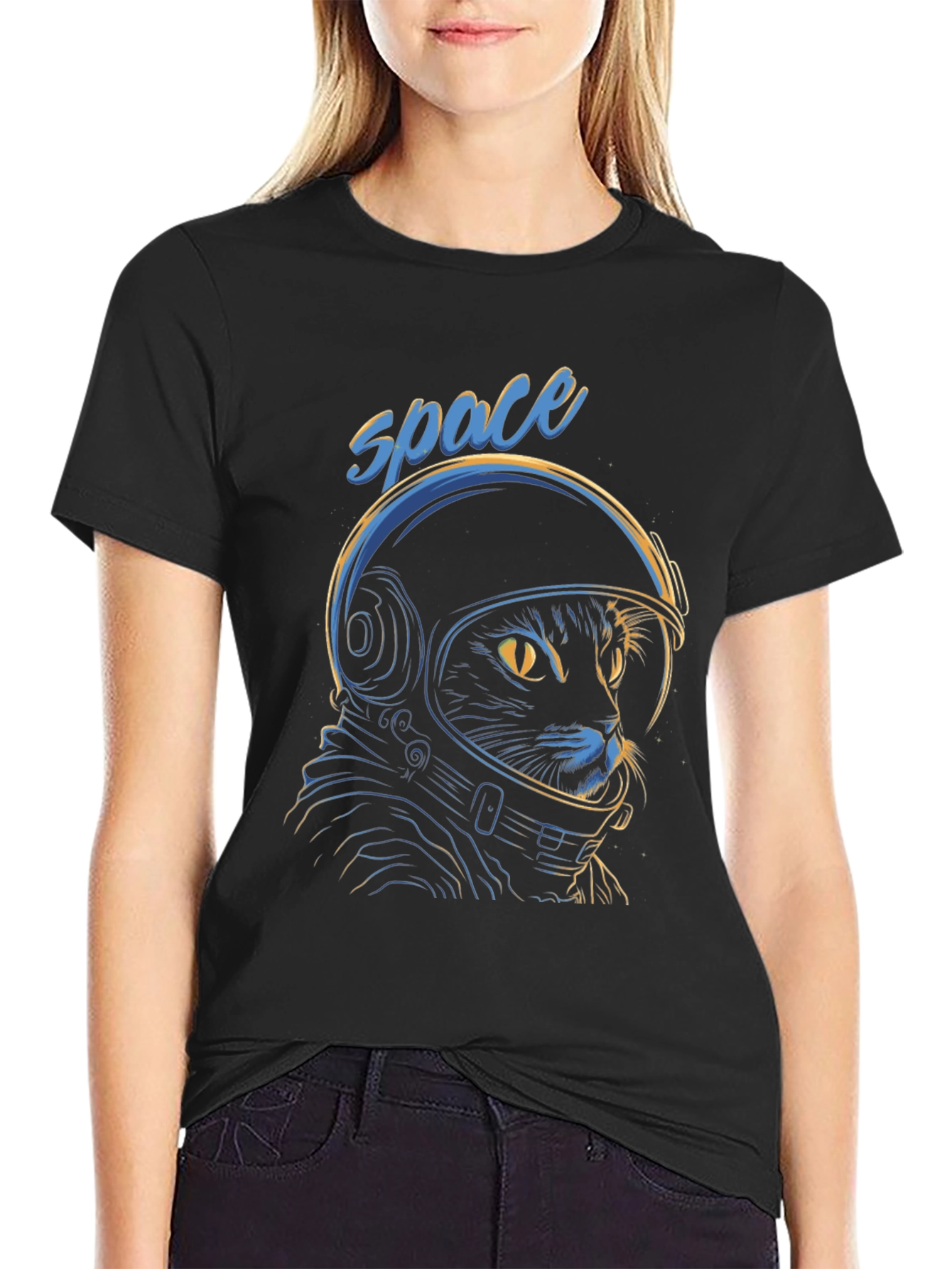 Space Cat T-Shirt - Astronaut Kitty
