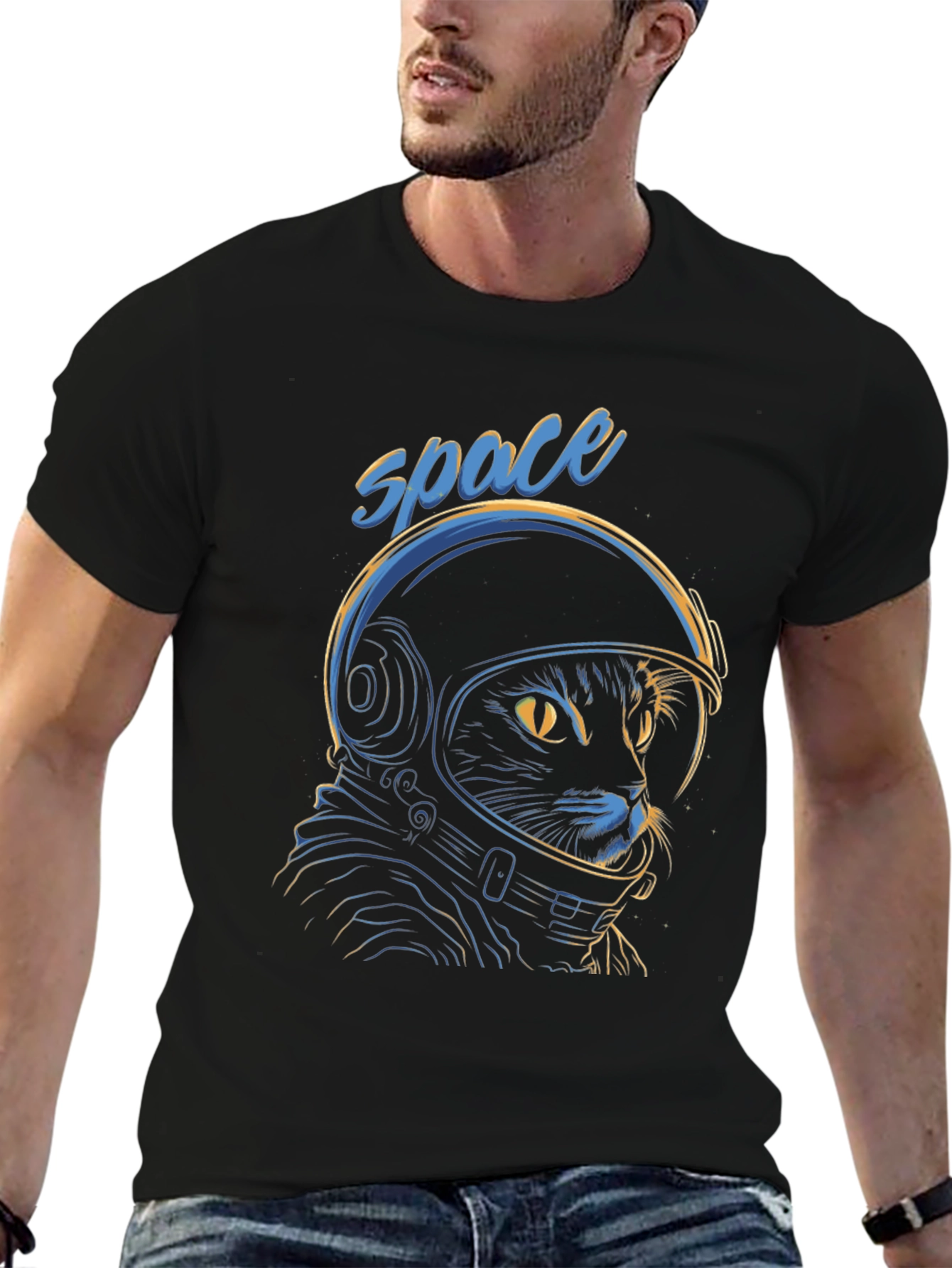 Space Cat T-Shirt - Astronaut Kitty