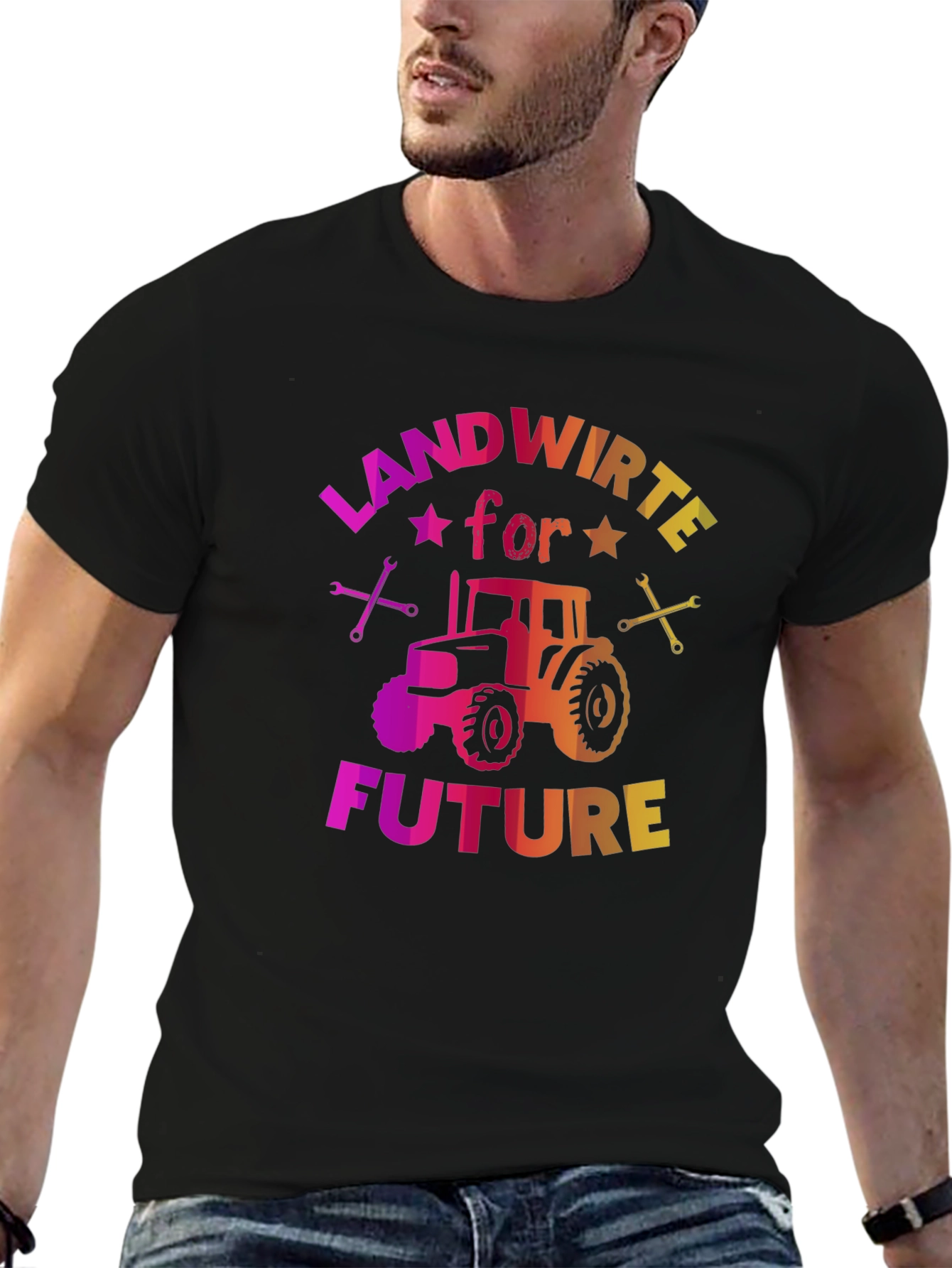 Landwirte for Future Black Graphic Tee